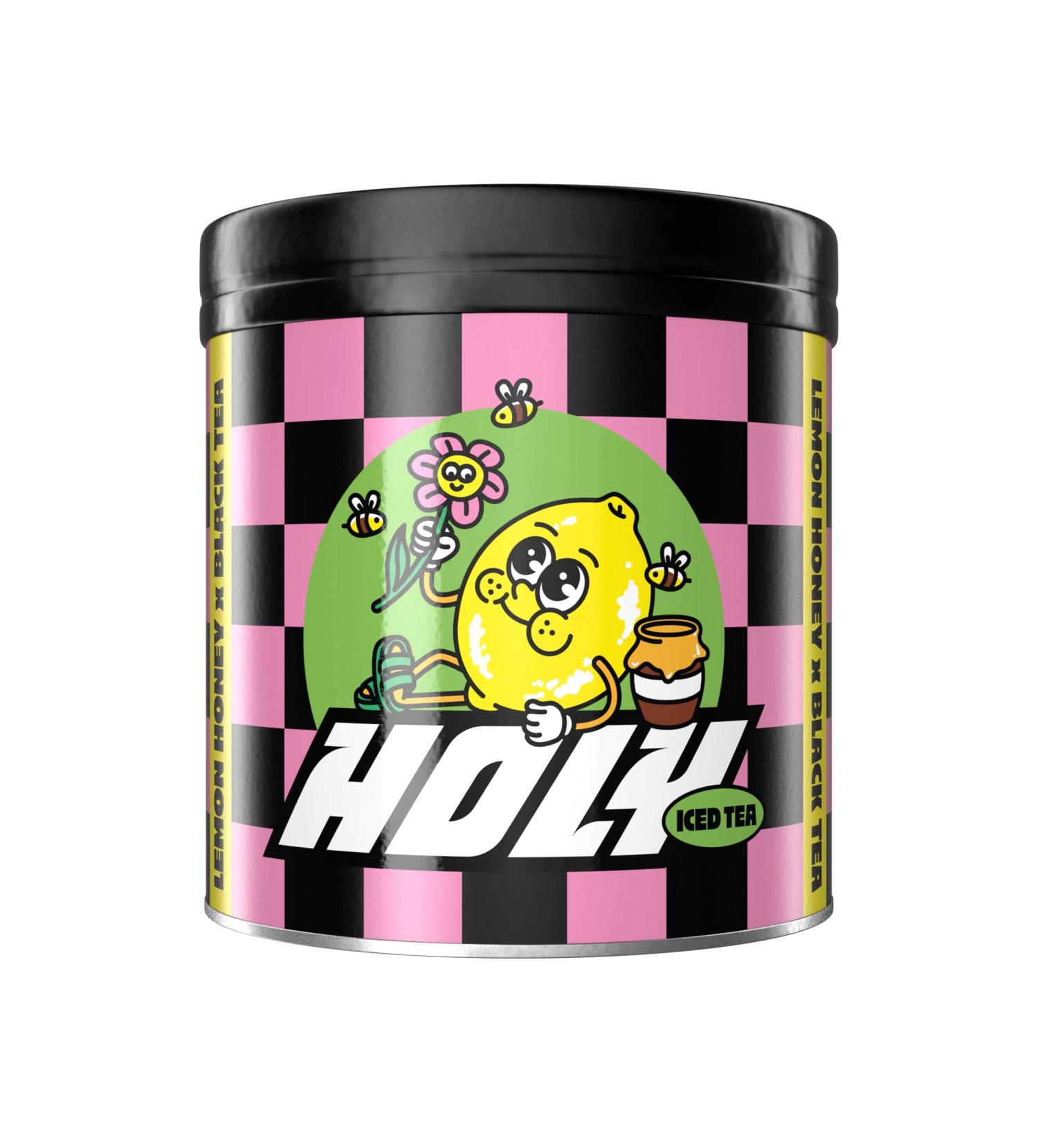 HOLY Iced Tea Lemon Honey x Black Tea | 50 portions avec antioxydants et super-aliments | Th glac sans sucre avec formule Relax | V g talien avec ar mes de fruits 100% naturels - Buy Online on GoSupps.com