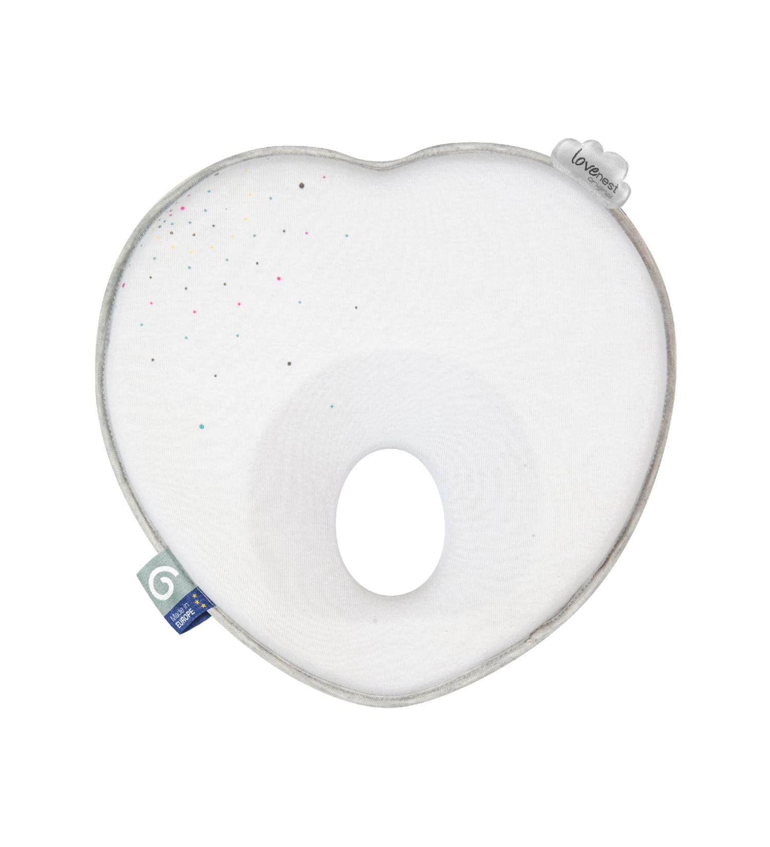 Babymoov Lovenest Original White Pediatrician-Designed Baby Pillow for Optimal Head Shape & Comfort - Buy Online on GoSupps.com