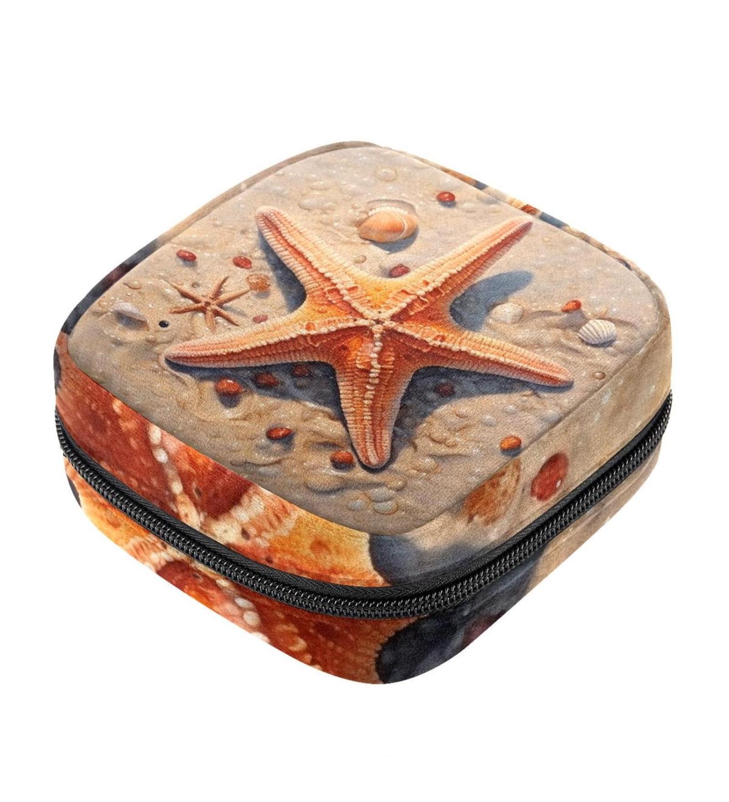 Starfish Period Bag - Portable Sanitary Napkin Storage Pouch for Teen Girls - Multi-Colored Feminine Product Organizer (Pack of 16) - Buy Online on GoSupps.com