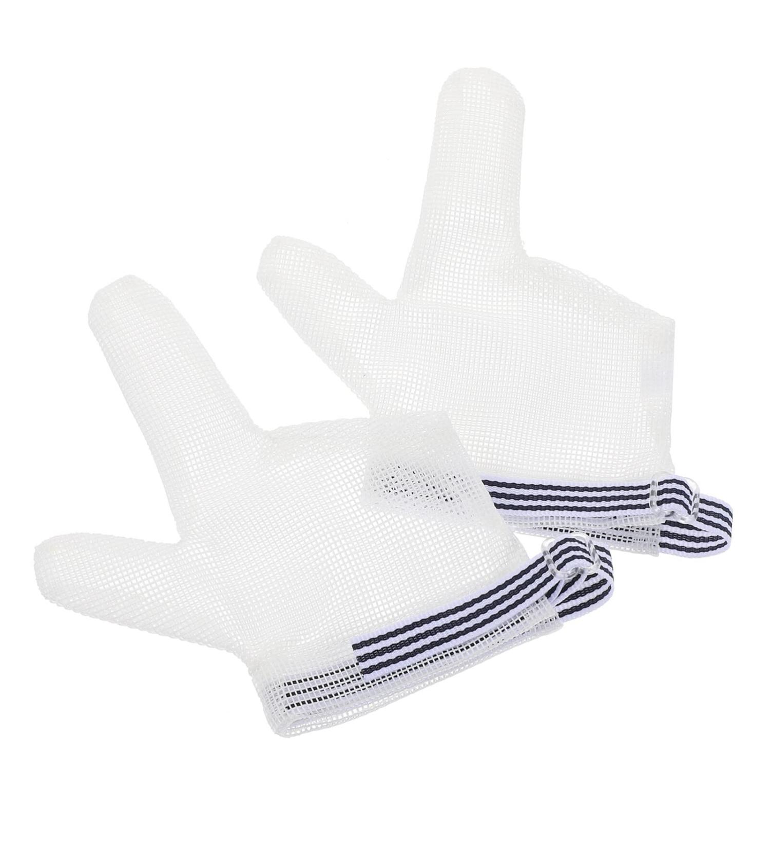 KALLORY Breathable Thumb Sucking Guard for Kids - Adjustable Thumb Protector Gloves for Infants - White - 13x7.5x0.5cm - Buy Online on GoSupps.com