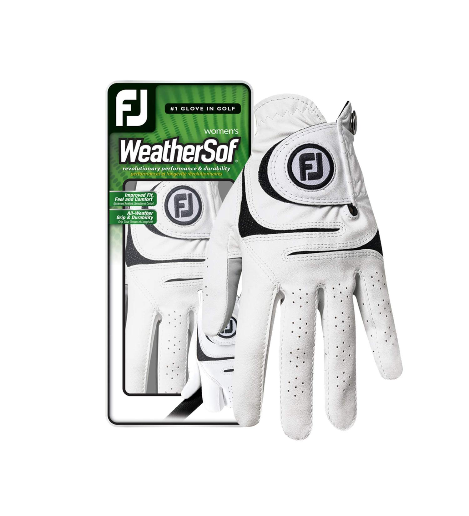Title: FootJoy Women's WeatherSof Golf Glove - White, Medium Left Hand - Buy Online on GoSupps.com