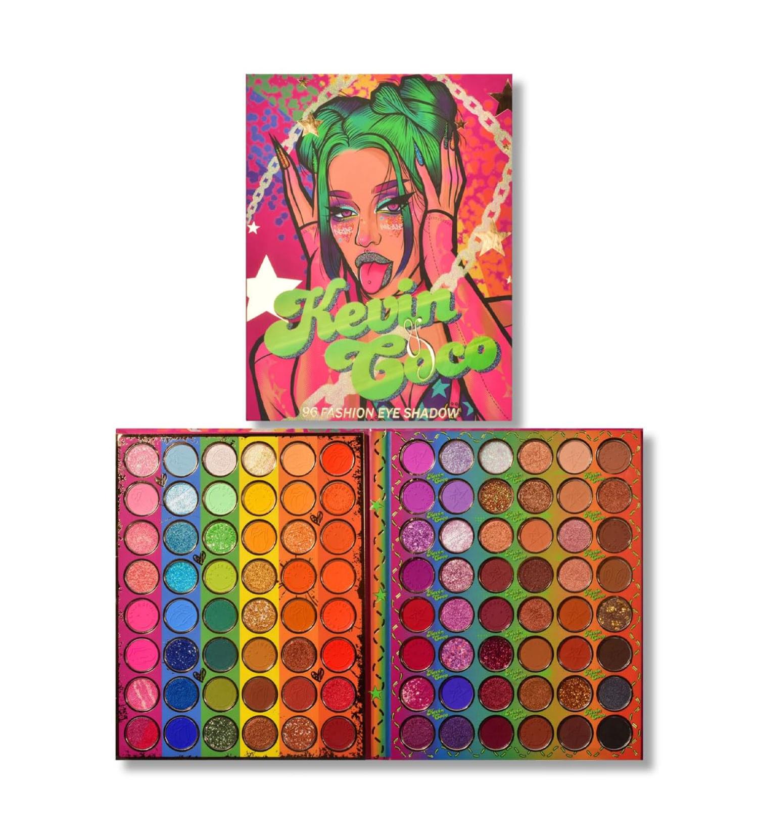 Modern Girl 96-Color Eyeshadow Palette | KEVIN&COCO | Non-Smudge Water-Resistant Perfect for Every Occasion - Buy Online on GoSupps.com