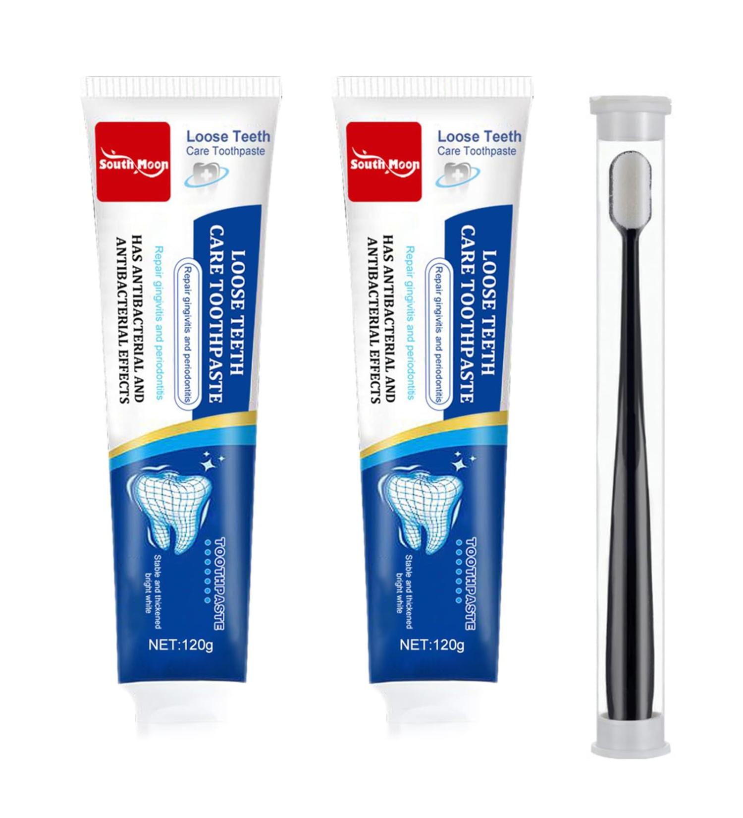 Gochic Golden Repair Toothpaste - Deep Cleaning & Loose Teeth Care (2pcs) | International Shipping Available - Buy Online on GoSupps.com