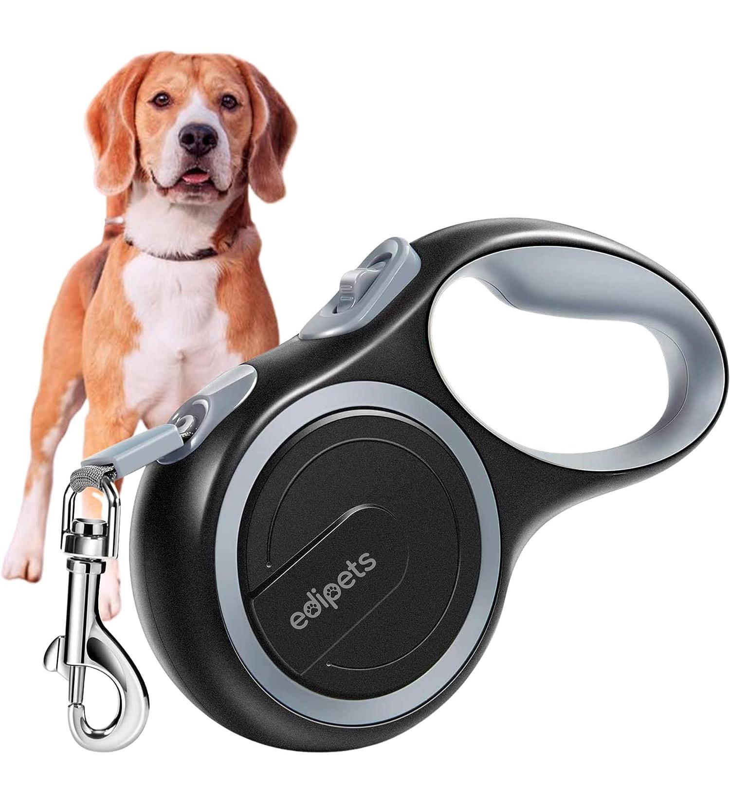 Edipets 5m Retractable Dog Leash - Flexible Extendable Leash for Dogs up to 20kg | Comfortable Walks with Inserable Design - Buy Online on GoSupps.com
