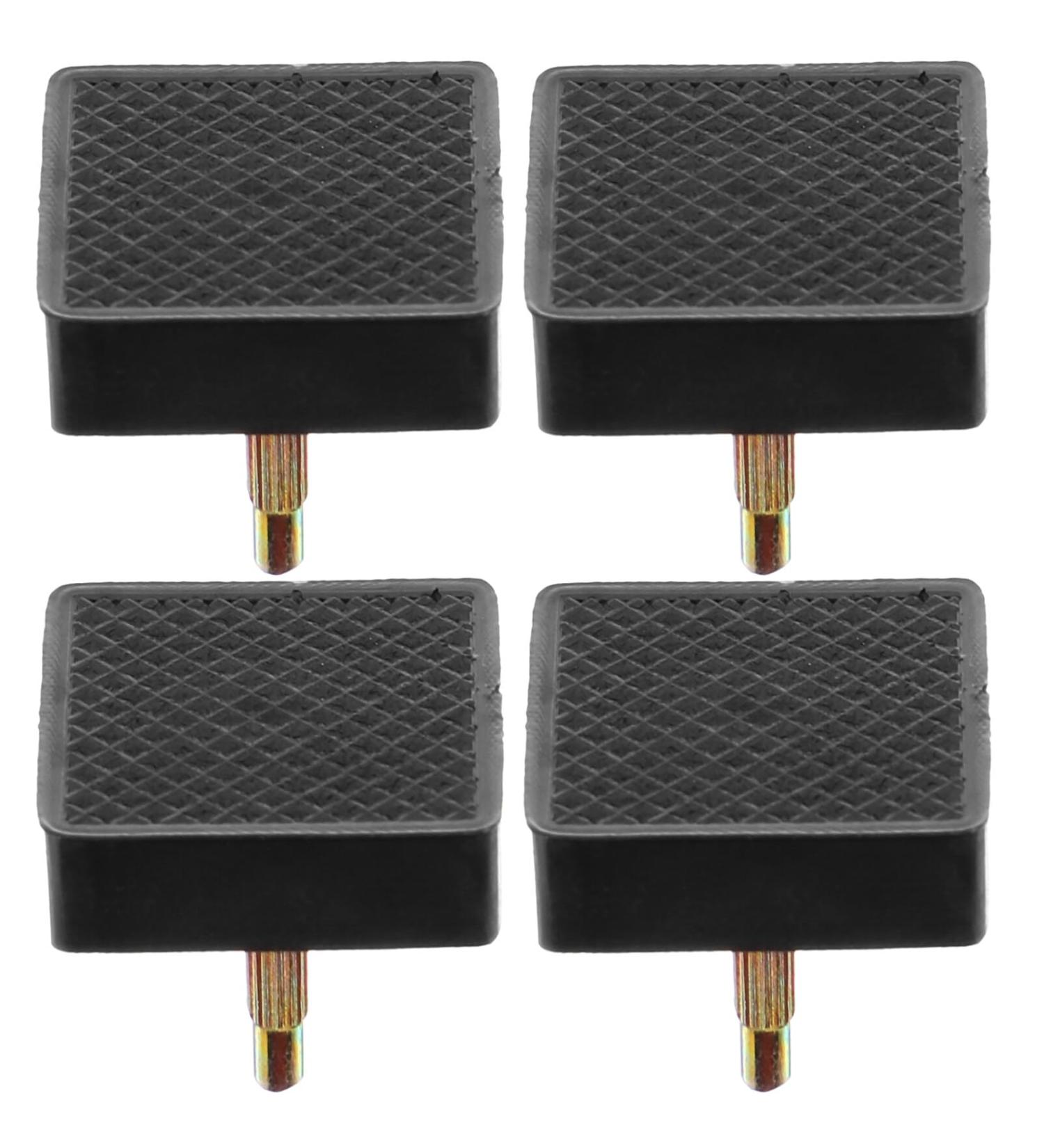 LIFKOME High Heel Replacement Tips - 2 Pairs Square Heel Repair Caps for Women - Black Shoe Repair Accessories 1.80x1.70 CM - Buy Online on GoSupps.com
