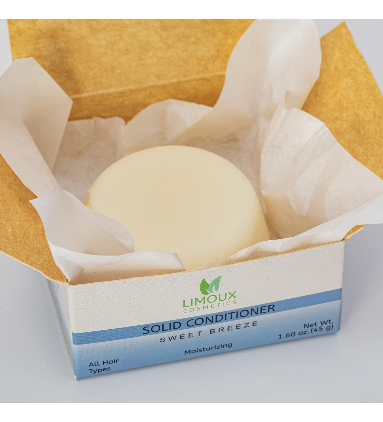 Solid Conditioner Bar for All Hair Types - Moisturizing & Eco-Friendly 40 Uses - Paraben & SLS Free Vegan Cruelty-Free - Buy Online on GoSupps.com