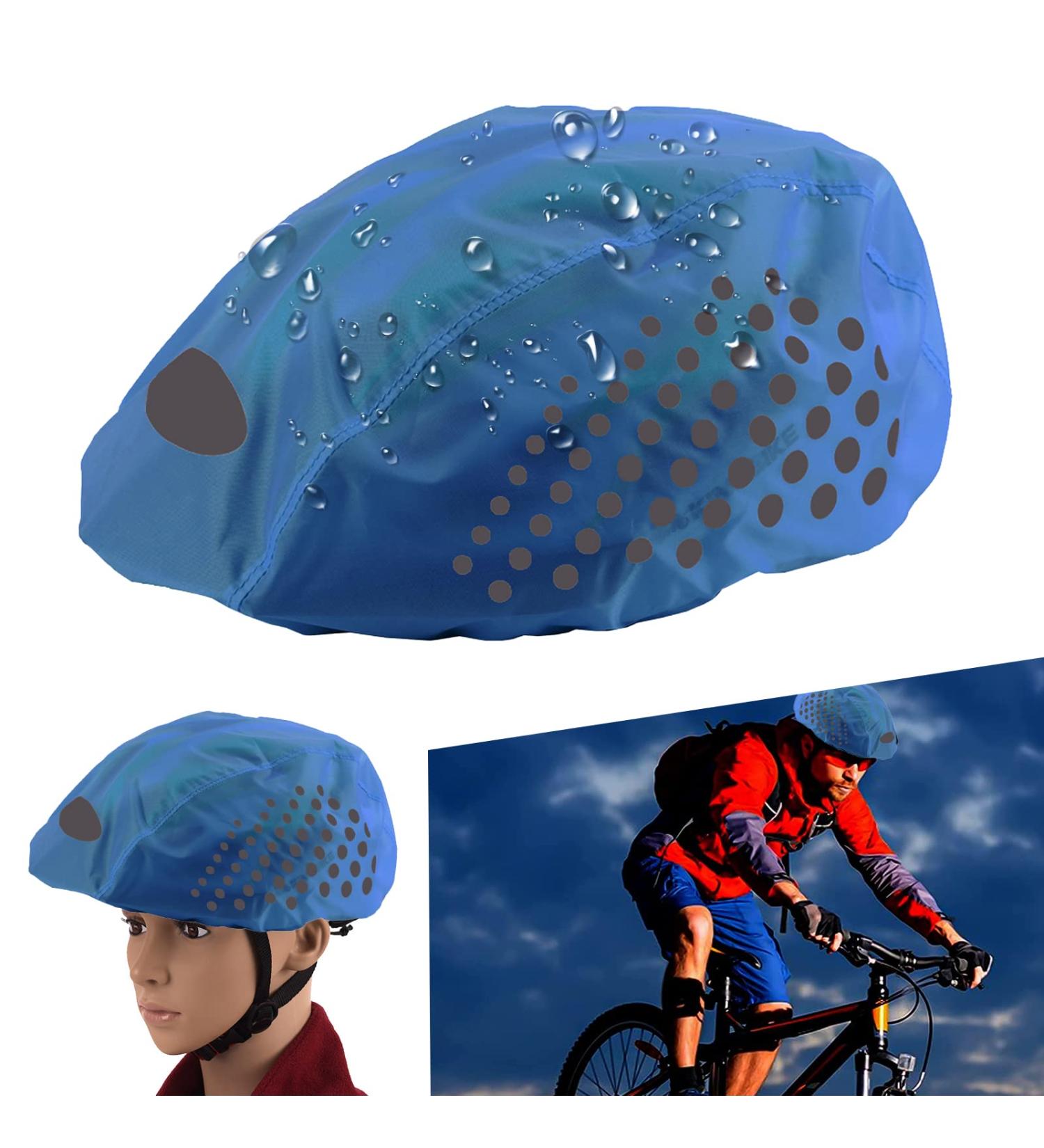 Buy Seminismar Reflecting Bicycle Rain Haube | Waterproof Helmet Cover for All Helmets - Wind & Dustproof Protection - Buy Online on GoSupps.com
