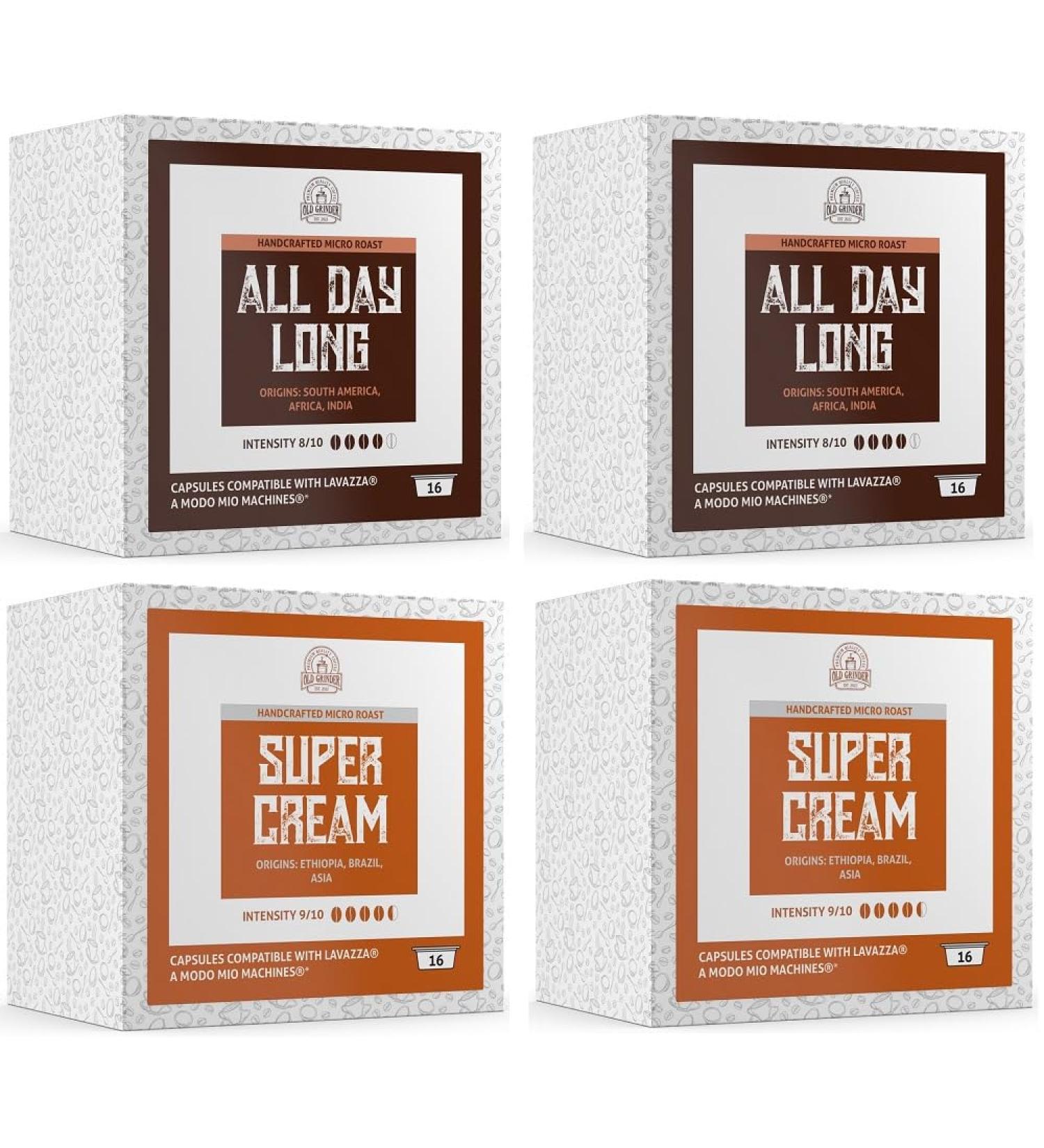 Old Grinder - 64 Capsules Compatible with Lavazza A Modo Mio Machines * | VARIETY PACK VARIETY PACK 64 count (Pack of 1) - Buy Online on GoSupps.com