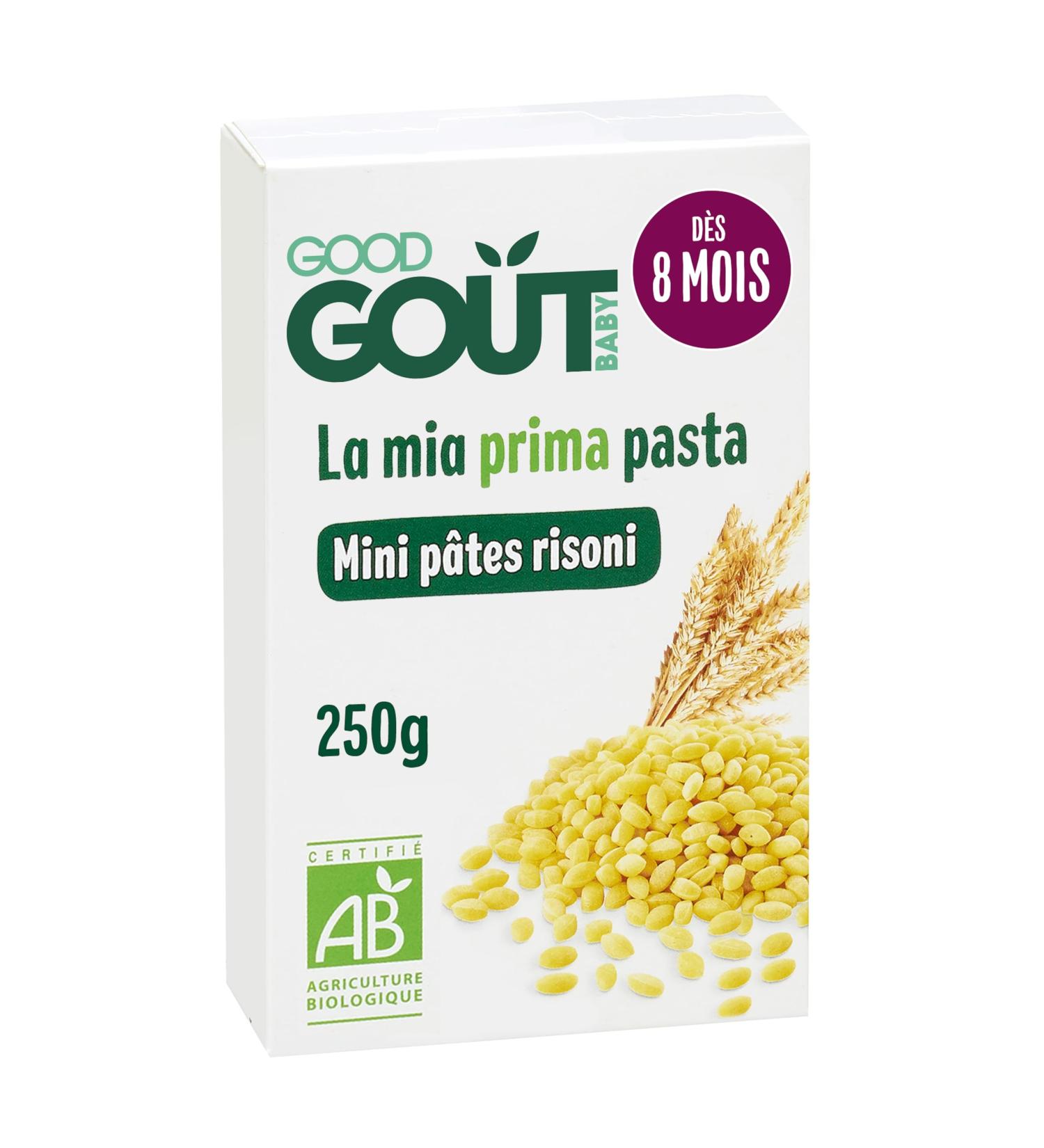 GOOD GO T - Mini Risoni Pasta With Durum Wheat Semolina For Baby - From 8 Months - Melting Texture - Made In Italy - Packaging - Buy Online on GoSupps.com