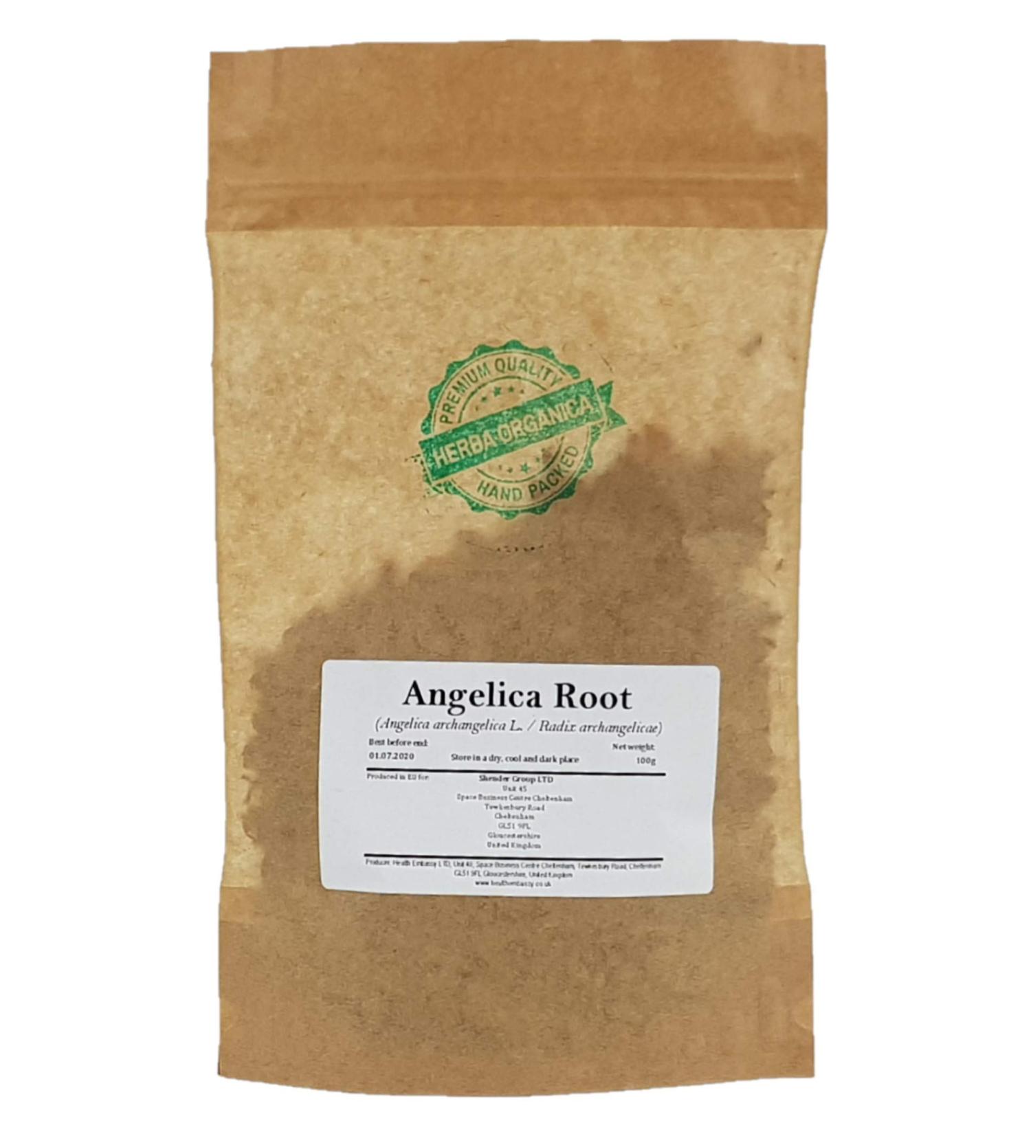 Buy Organic Angelica Root (100g) - Herba Organica | Norwegian Angelik & Engelwurtz for International Shipping - Buy Online on GoSupps.com