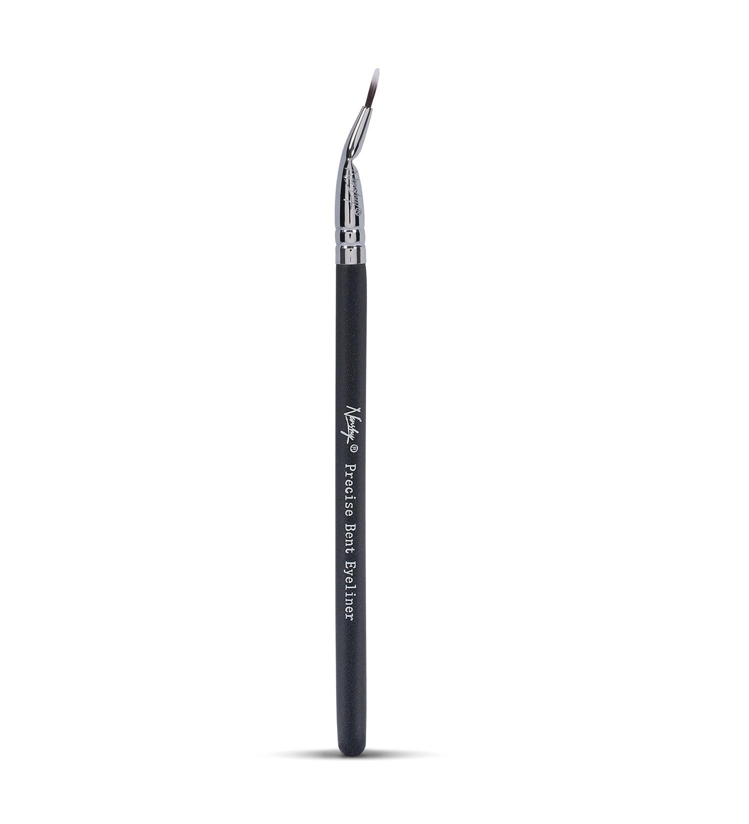Nanshy Precise Bent Eye Liner Brush - Vegan & Cruelty-Free Thin Angled Makeup Tool for Precise Gel Eyeliner Application - Black Onyx - Buy Online on GoSupps.com