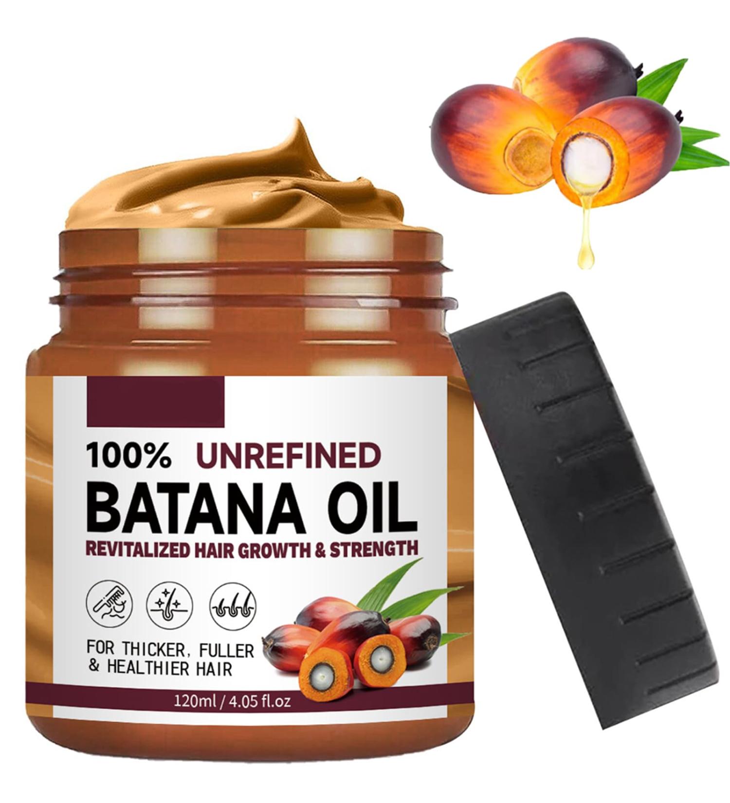 Organic Batana Oil Hair Butter - Promotes Hair Growth, Repairs & Nourishes Damaged Hair | 100% Pure Raw Batana Oil for Healthy Scalp and Hair - Buy Online on GoSupps.com