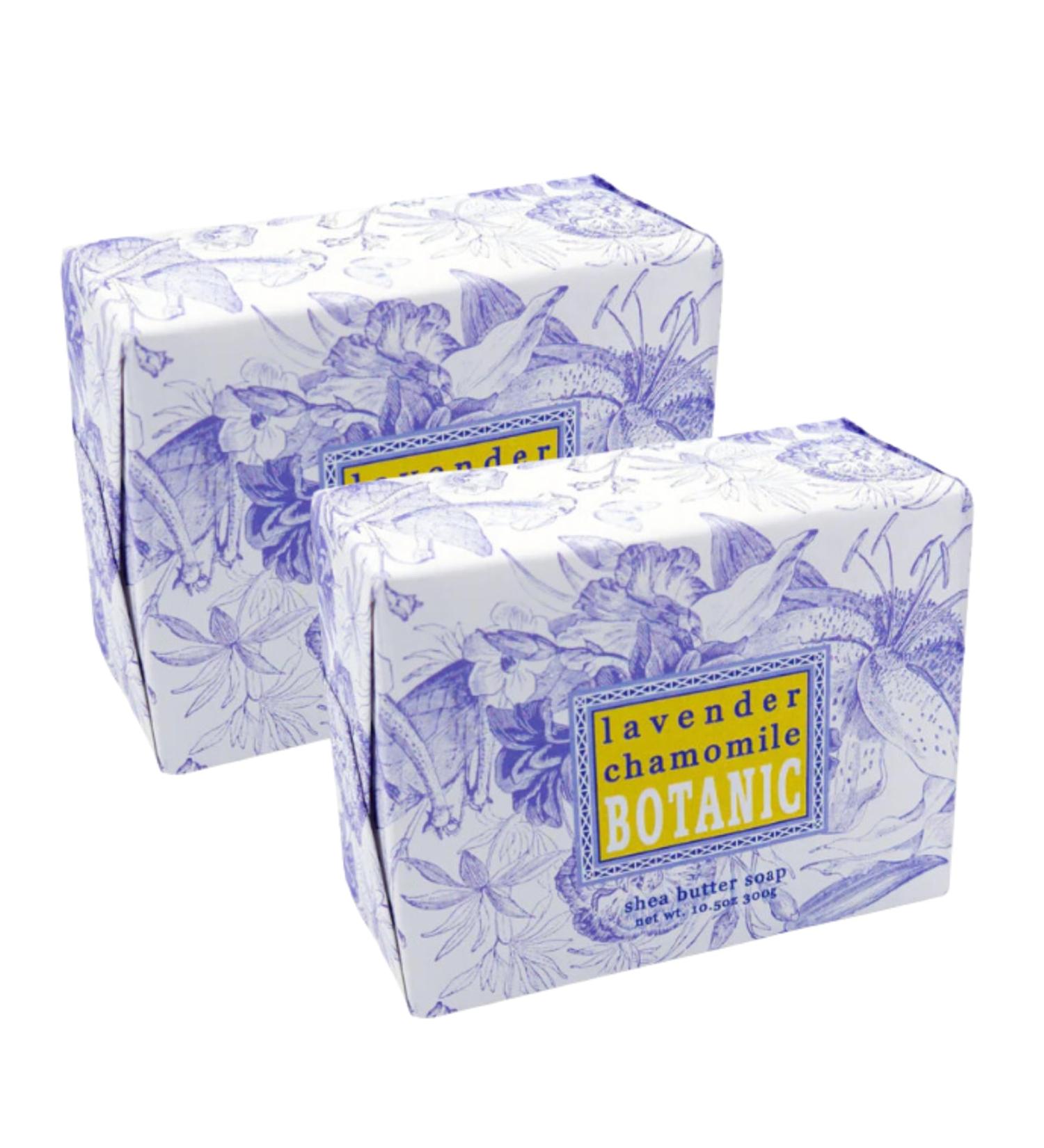 Greenwich Bay Trading Co. Lavender Chamomile Soap - 10.5 oz Triple Milled Luxury Bars Set of 2