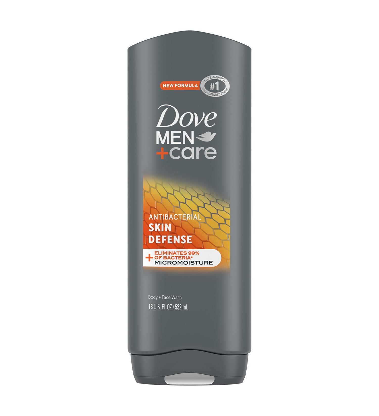 Dove Men+Care Antibacterial Body Wash 18 oz | 24-Hour Nourishing Micromoisture Technology for Skin Defense Ships Worldwide - Buy Online on GoSupps.com