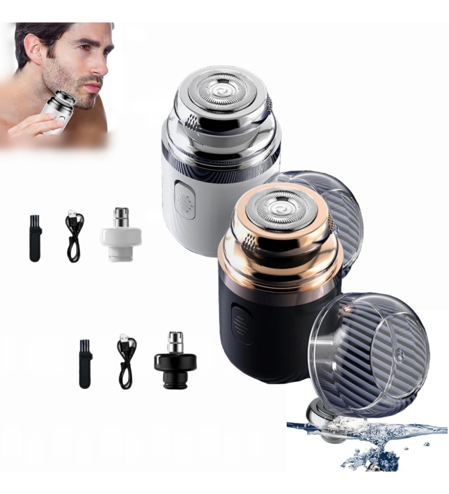 Cohbskj Portable Multifunctional Capsule Shaver Capsule Razor 2 In 1 Capsule Mini Shaver For Men Type-C Charging Beard Razor Washable Men's Electric Shaver (2PCS-A) - Buy Online on GoSupps.com
