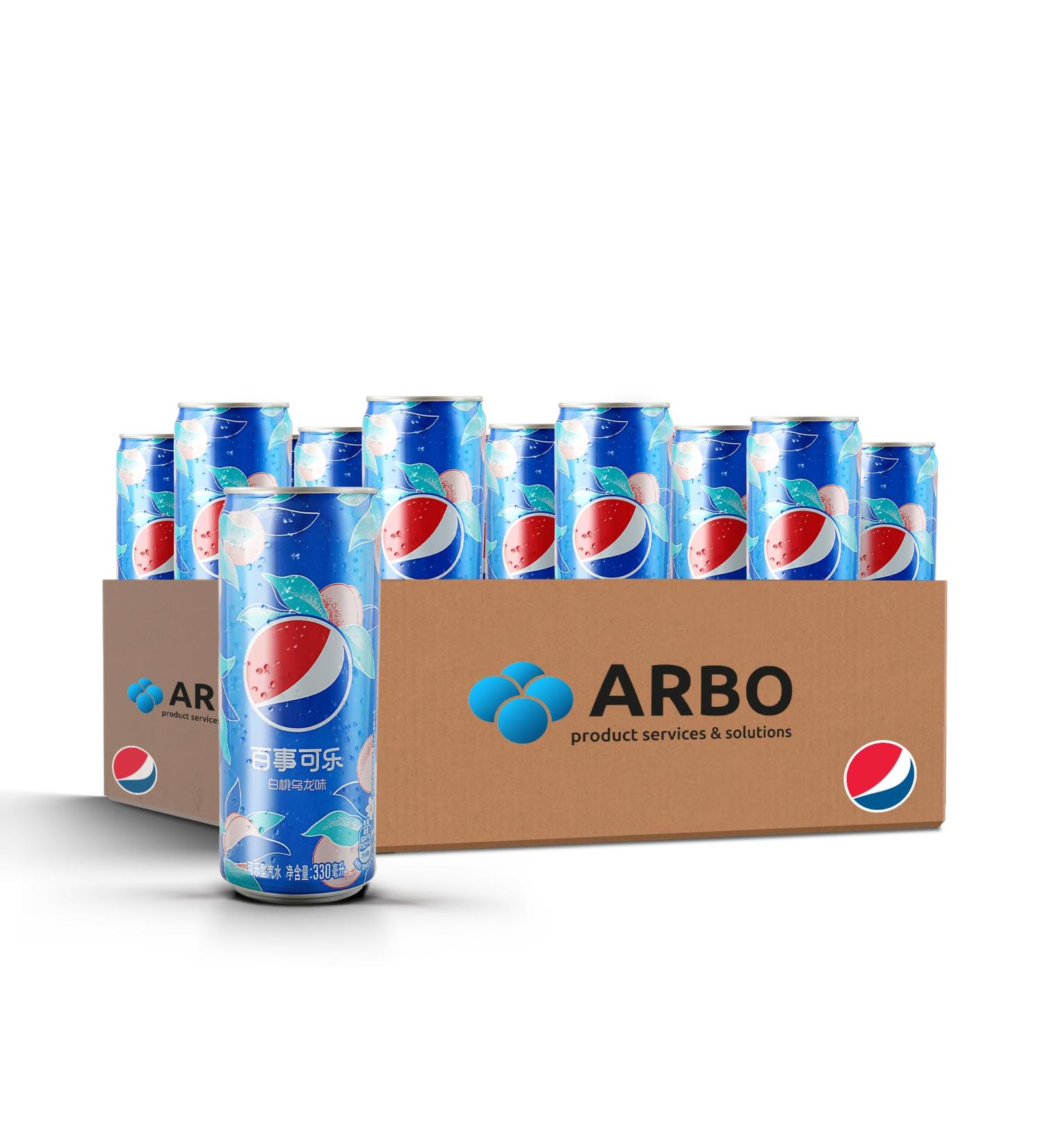  Generisch Peps White Peach Peach Peach Edition China Lot de 12 bo tes en aluminium 330 ml - Buy Online on GoSupps.com