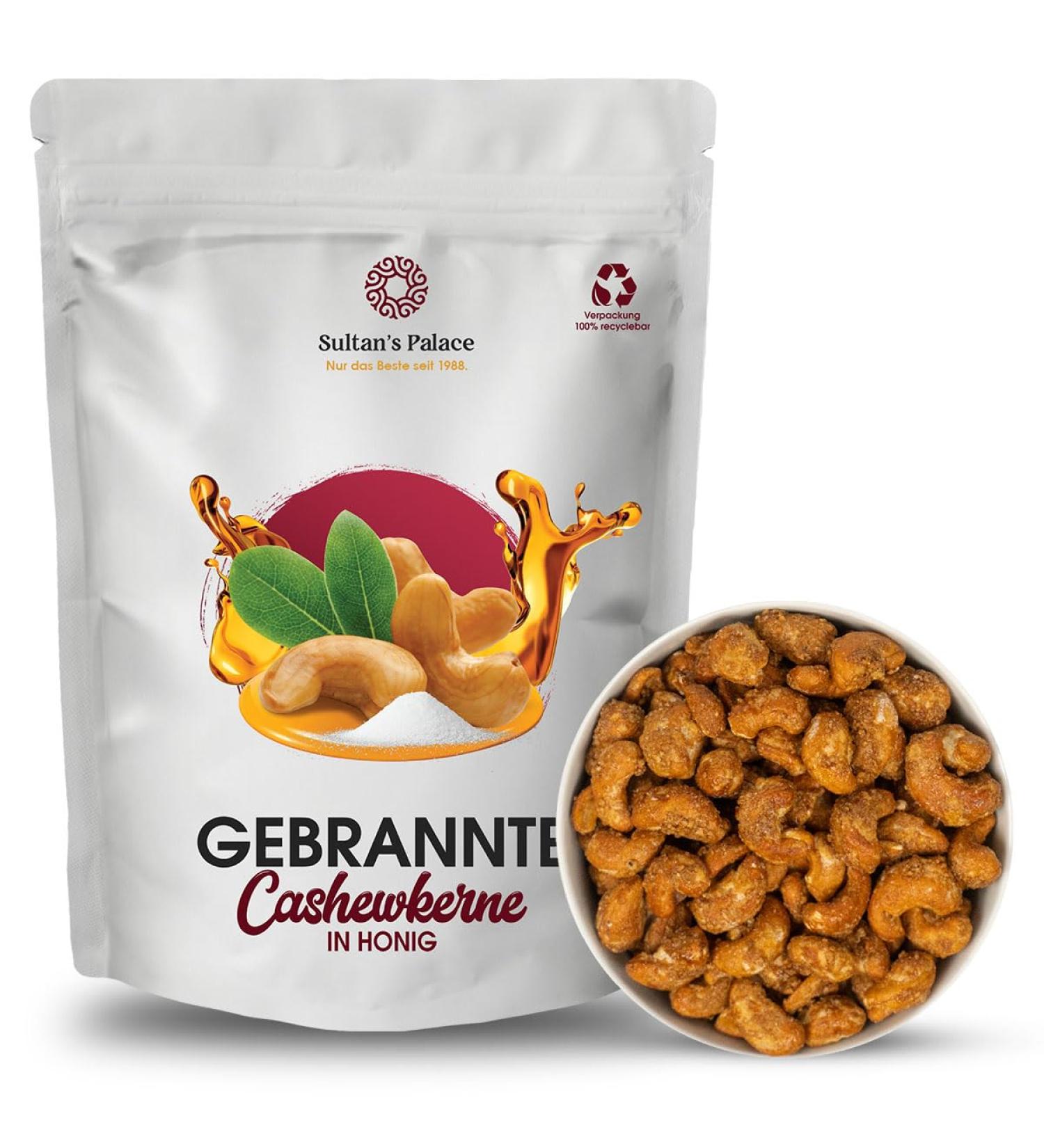 Sultan s Palace Burnt Cashew Nuts with Honey - 200g | Roasted Cashews | Caramelized Cashew Kernels | International Shipping Available - Buy Online on GoSupps.com