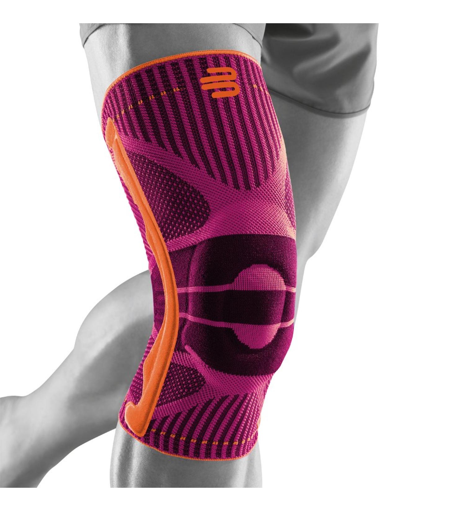 Bauerfeind Knee Support Knee Bandage with Silicone Ring - Pink XL | Adjustable & Comfortable for Left & Right - International Shipping Available - Buy Online on GoSupps.com