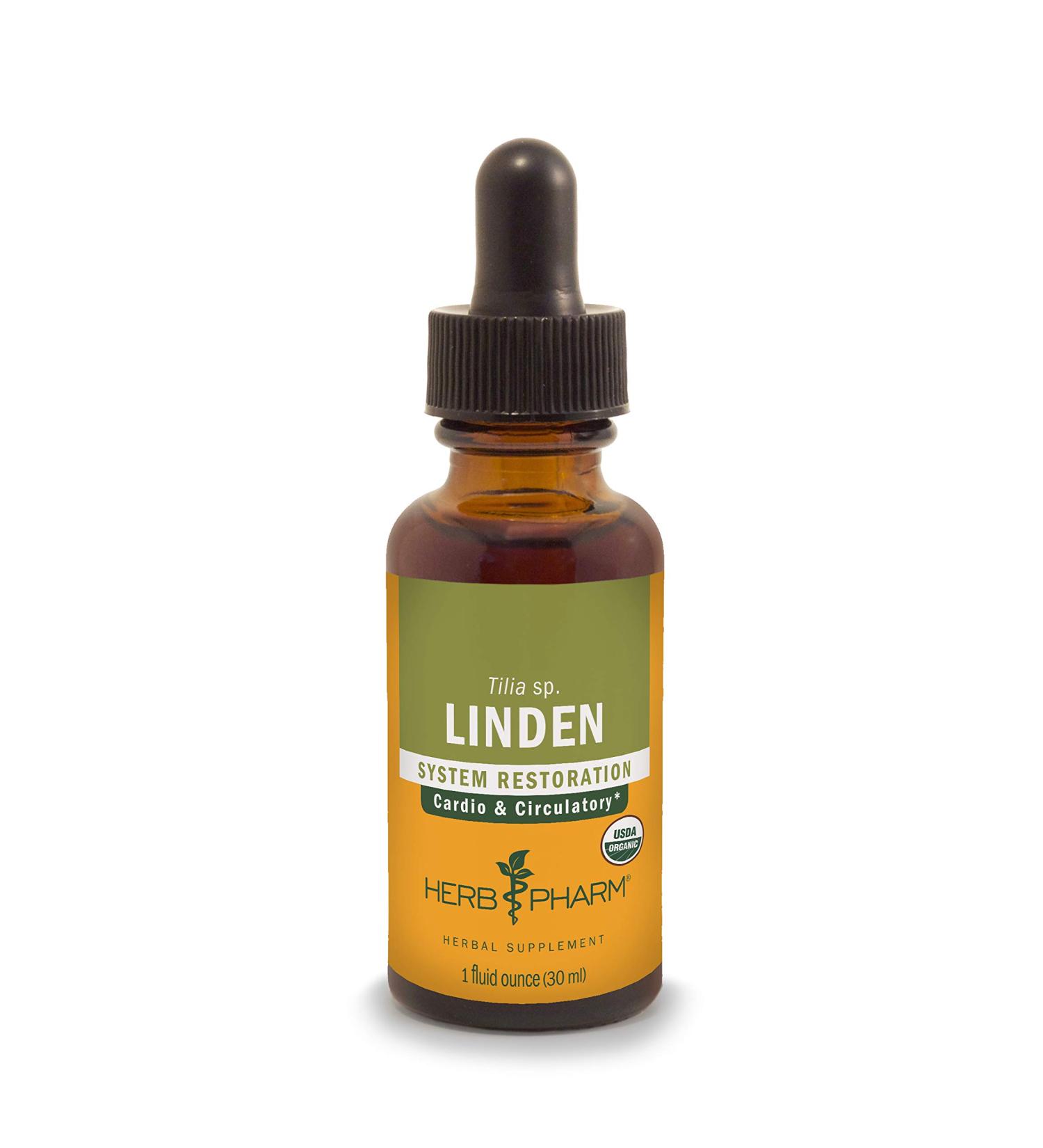 Herb Pharm Linden Liquid Extract - Cardiovascular & Circulatory Support - 1oz - Buy Online on GoSupps.com