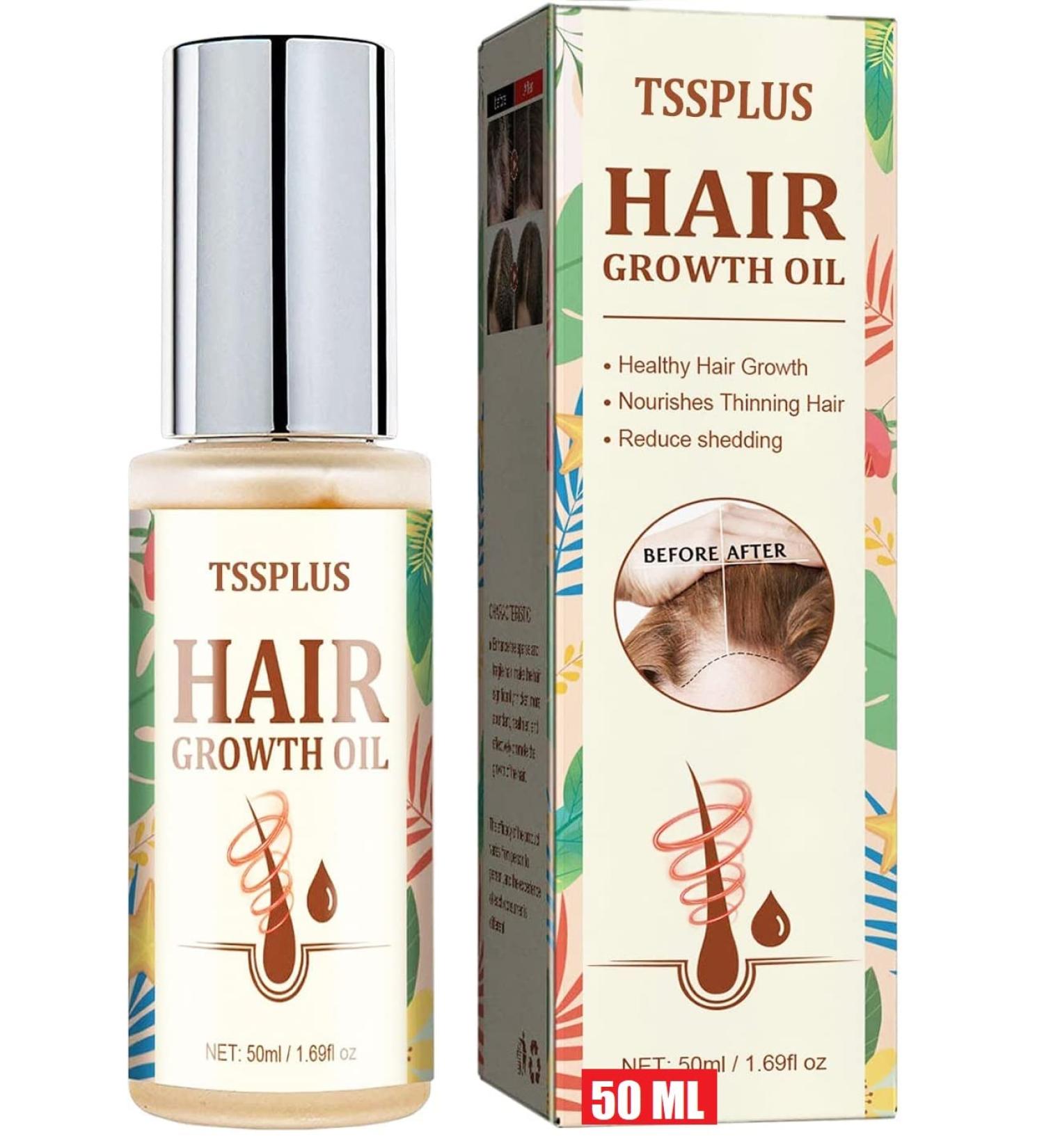Hair Growth Serum & Oil for Thicker, Healthier Hair | Biotin, Castor Oil, Rosemary | Hair Loss Treatment - Buy Online on GoSupps.com