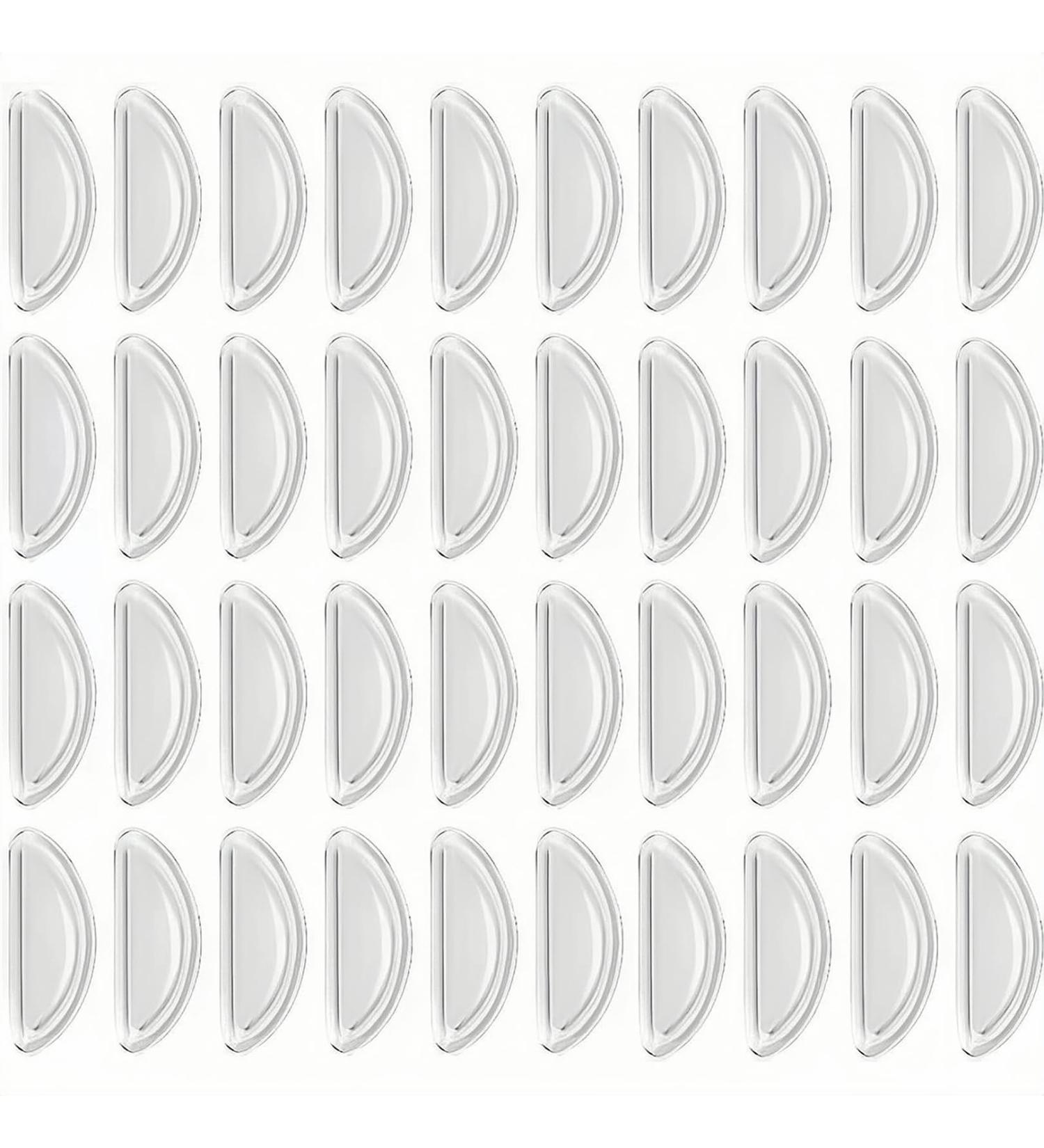 20 Pairs Glasses Nose Pads Nose Pads for Glasses Spectacle Nose Pads Soft Hypo Allergenic Adhesive Silicone Anti-Slip Nose Pads Grips for Eyeglass and Sunglasses Clear Transparent - Buy Online on GoSupps.com