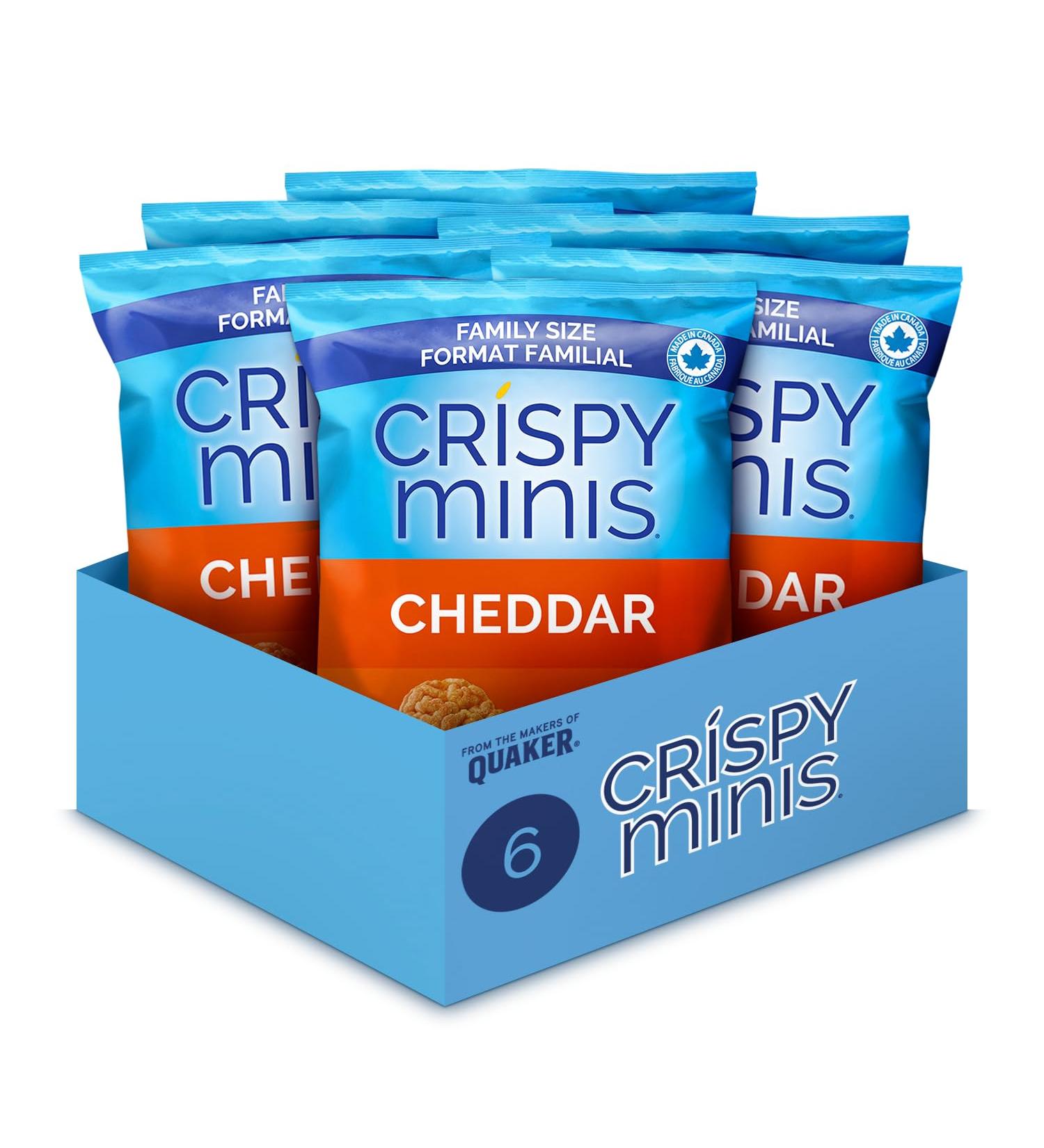 Crispy Minis Family Size Cheddar 215g Multi-pack Pack of 6 Cheddar Cheese 35.83 g (Pack of 6) - Buy Online on GoSupps.com