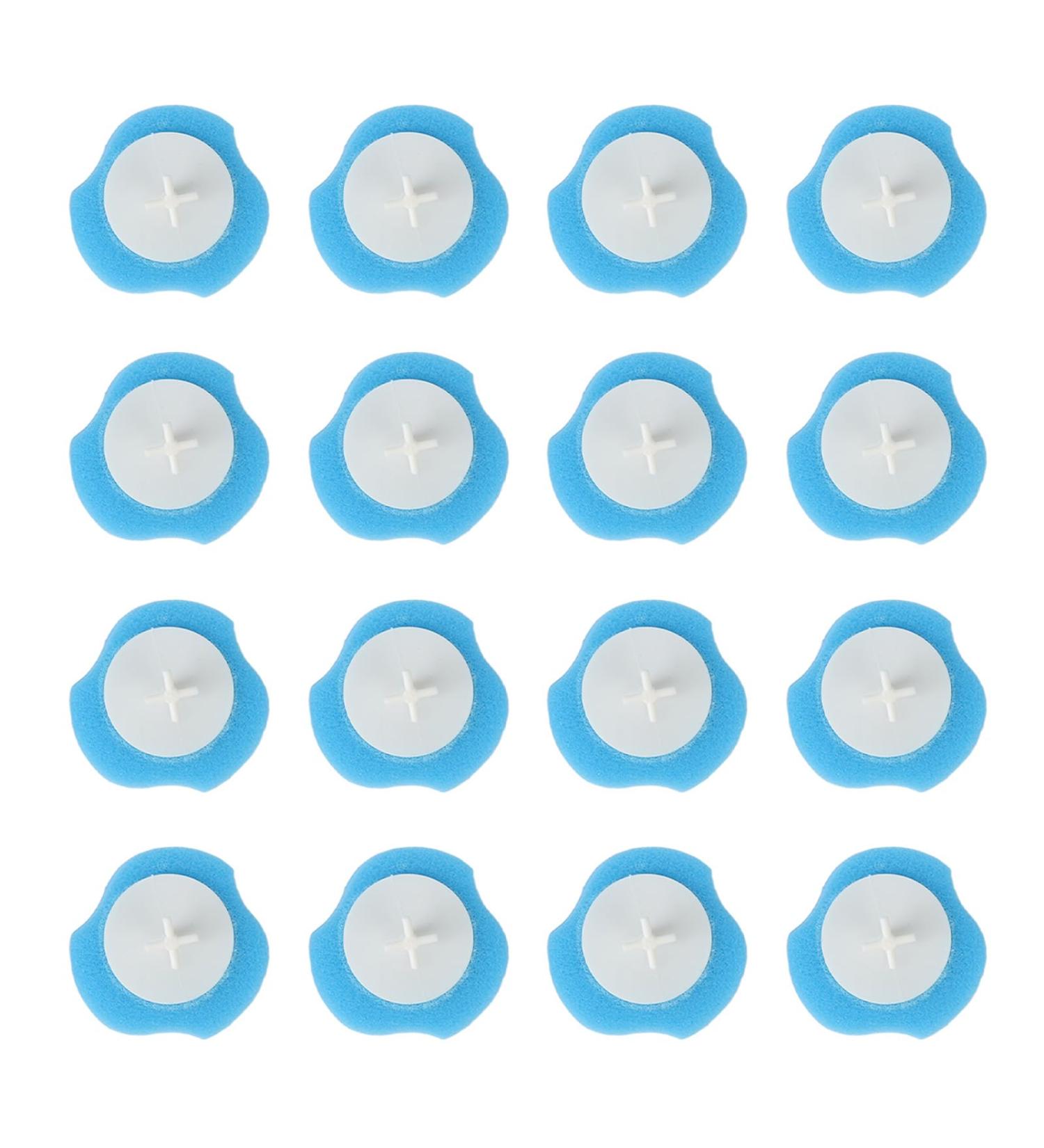 Disposable Toilet Brush Refills 16pcs Sponge Head Easily Clean Every Corner of Bathroom Water Soluble One Time Use Widely Use - Buy Online on GoSupps.com