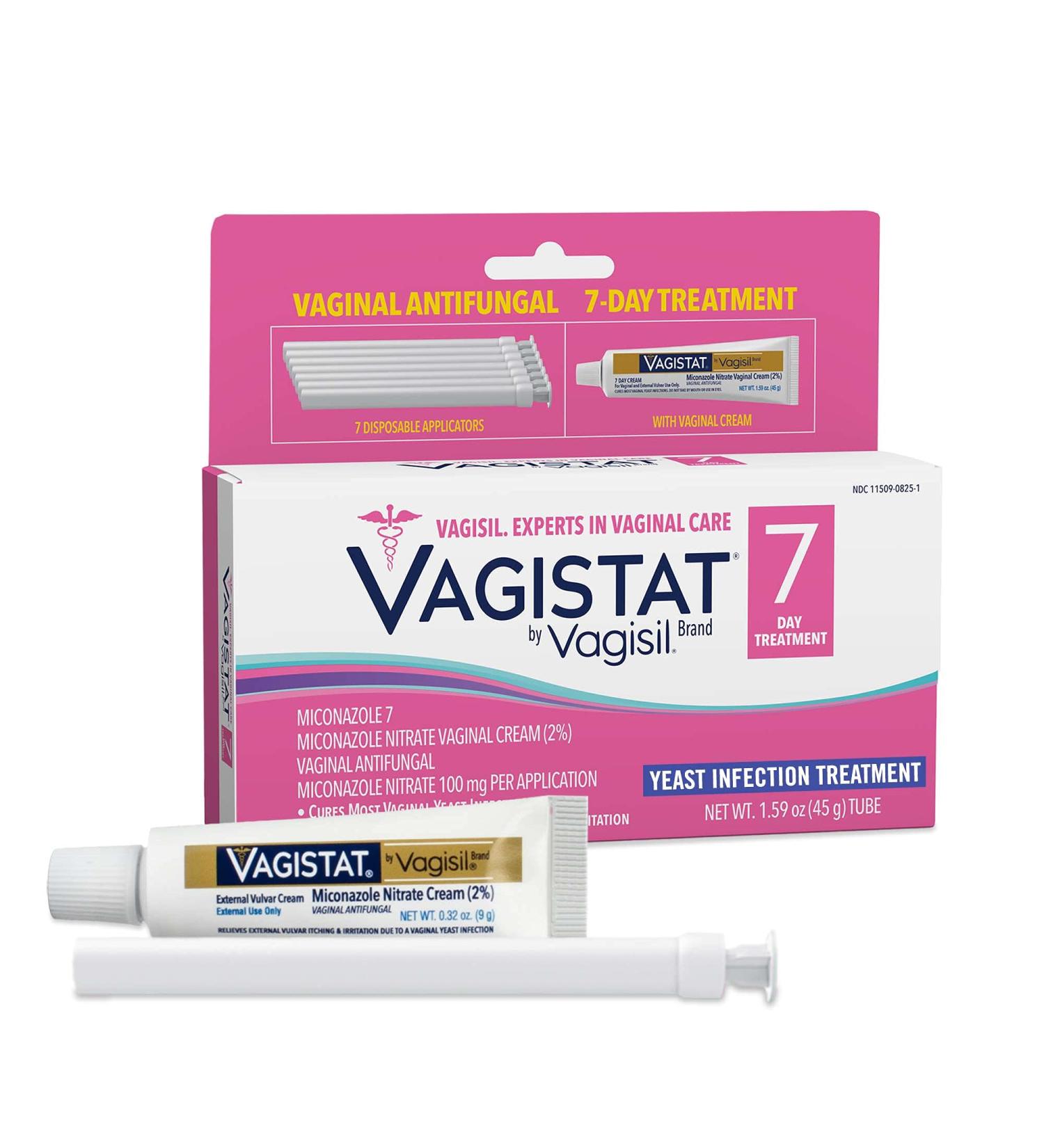 Vagistat 7 Day Yeast Infection Treatment | External Itch Relief | Miconazole Nitrate Cream | 7 Applicators | Vagisil - Pack of 1 - Buy Online on GoSupps.com