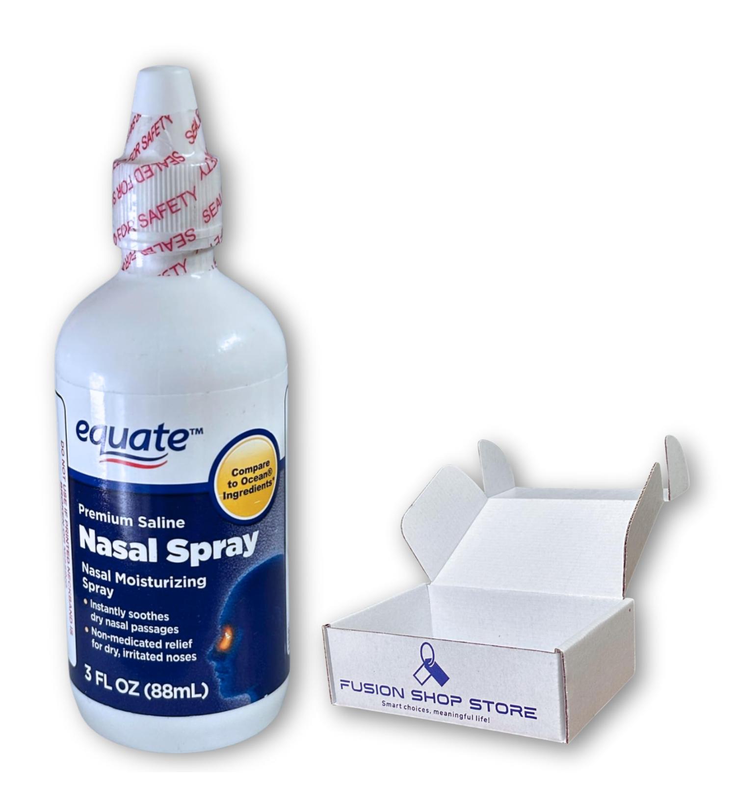 Nasal Spray Premium Saline Liquid Mist for Nasal Congestion Gentle & Non-Medicated Daily Use for All Seasons 3 fl oz (Pack of 1) Boxed by Fusion Shop Store - Buy Online on GoSupps.com