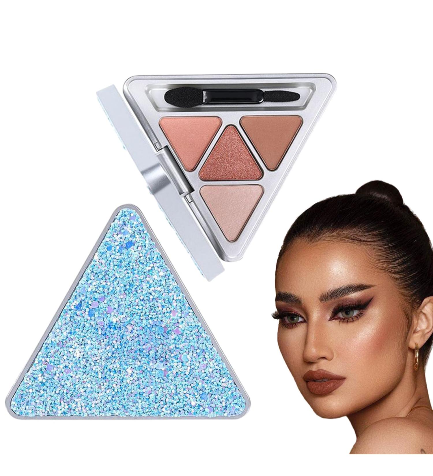 Eyeshadow Palette For Women 4 Colors Glitter Makeup Palette | Pigment Eye Shadow Pallete Waterproof Eye Shadow Colorful Eyeshadow Palette Vibrant Colors Shades Eye Shadow Cosmetics Pochy F403#sunset Country - Buy Online on GoSupps.com