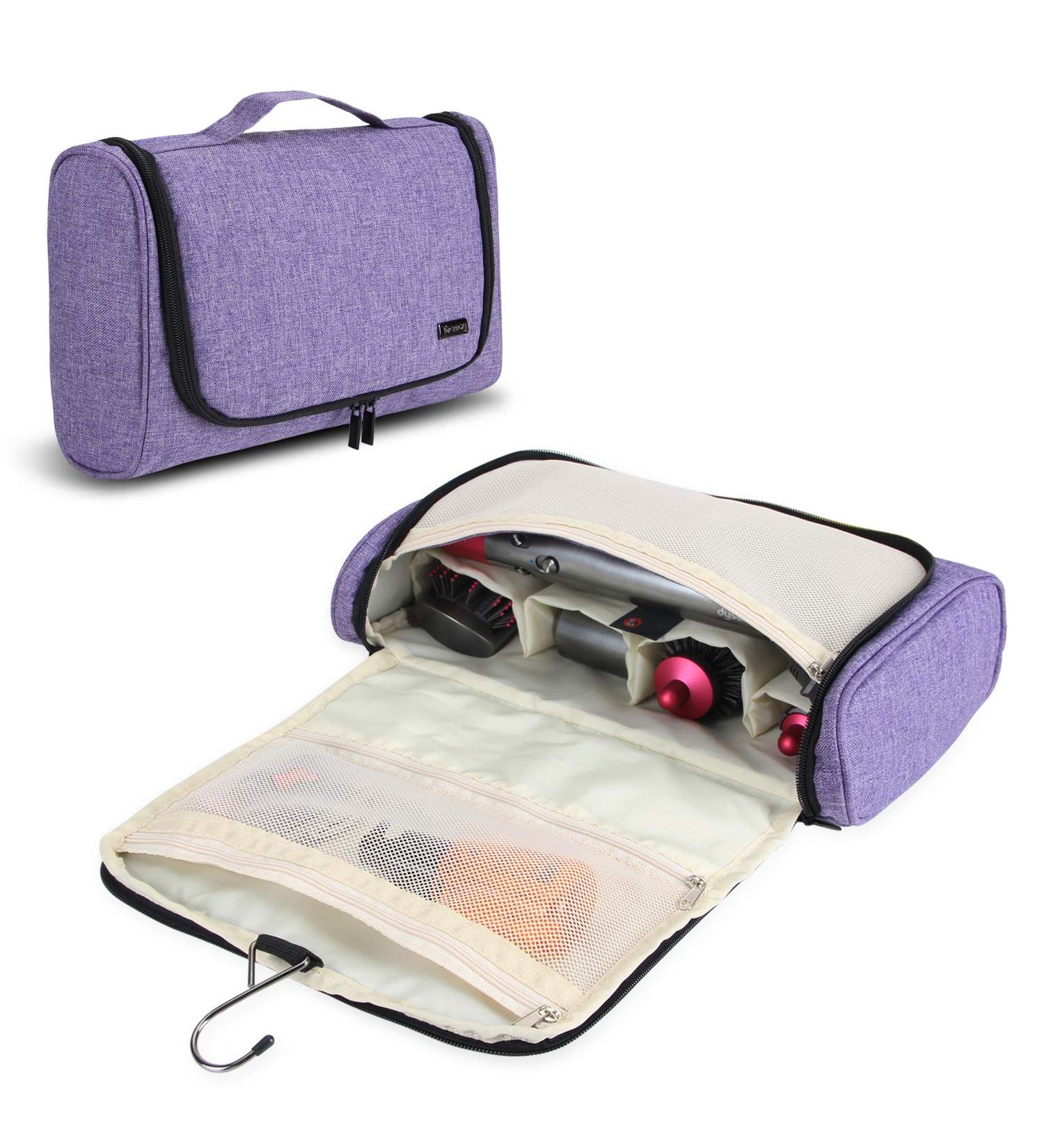 Teamoy Travel Storage Bag Compatible with Dyson Airwrap Styler Portable Travel Organiser for Airwrap Styler and Attachments Purple Style 1-- Hanging bag for hair curler Purple - Buy Online on GoSupps.com