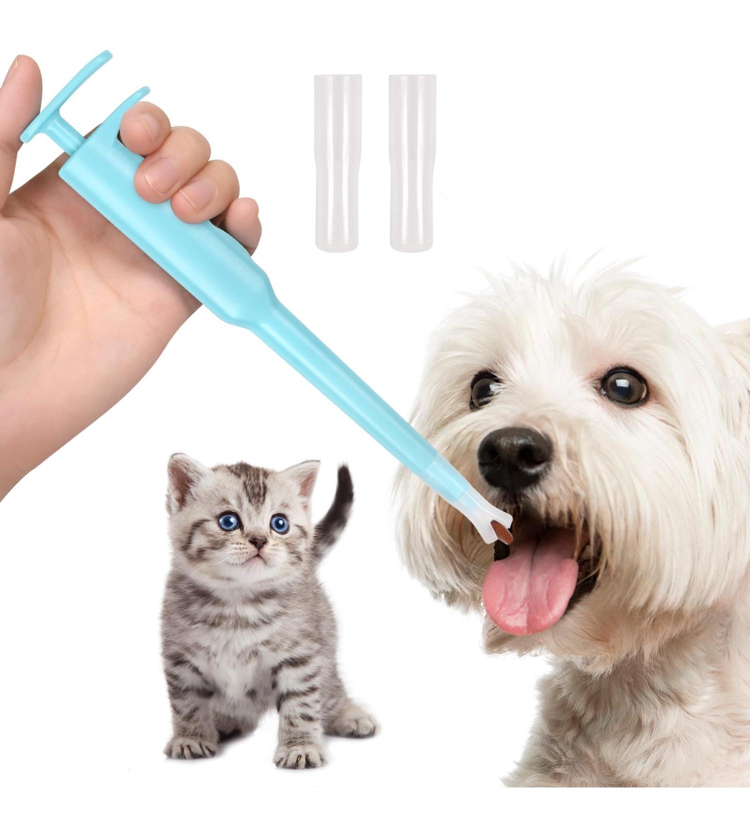 Pet Pill Dispenser-Pet Piller Gun Oral Tablet Capsule Pet Pill Plunger Popper with Pusher Pet Pill Feeder for Dogs Cats and Small Animals (Blue) Blue normal Blue - Buy Online on GoSupps.com