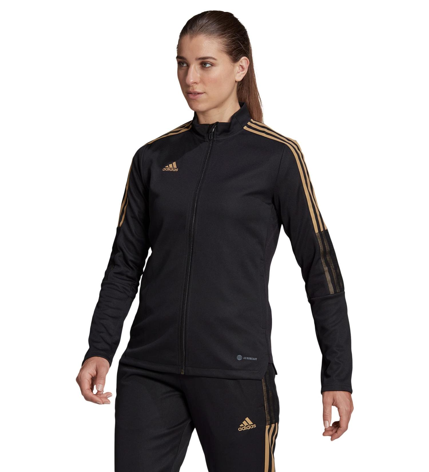 adidas Women's Tiro Track Jacket Large Black