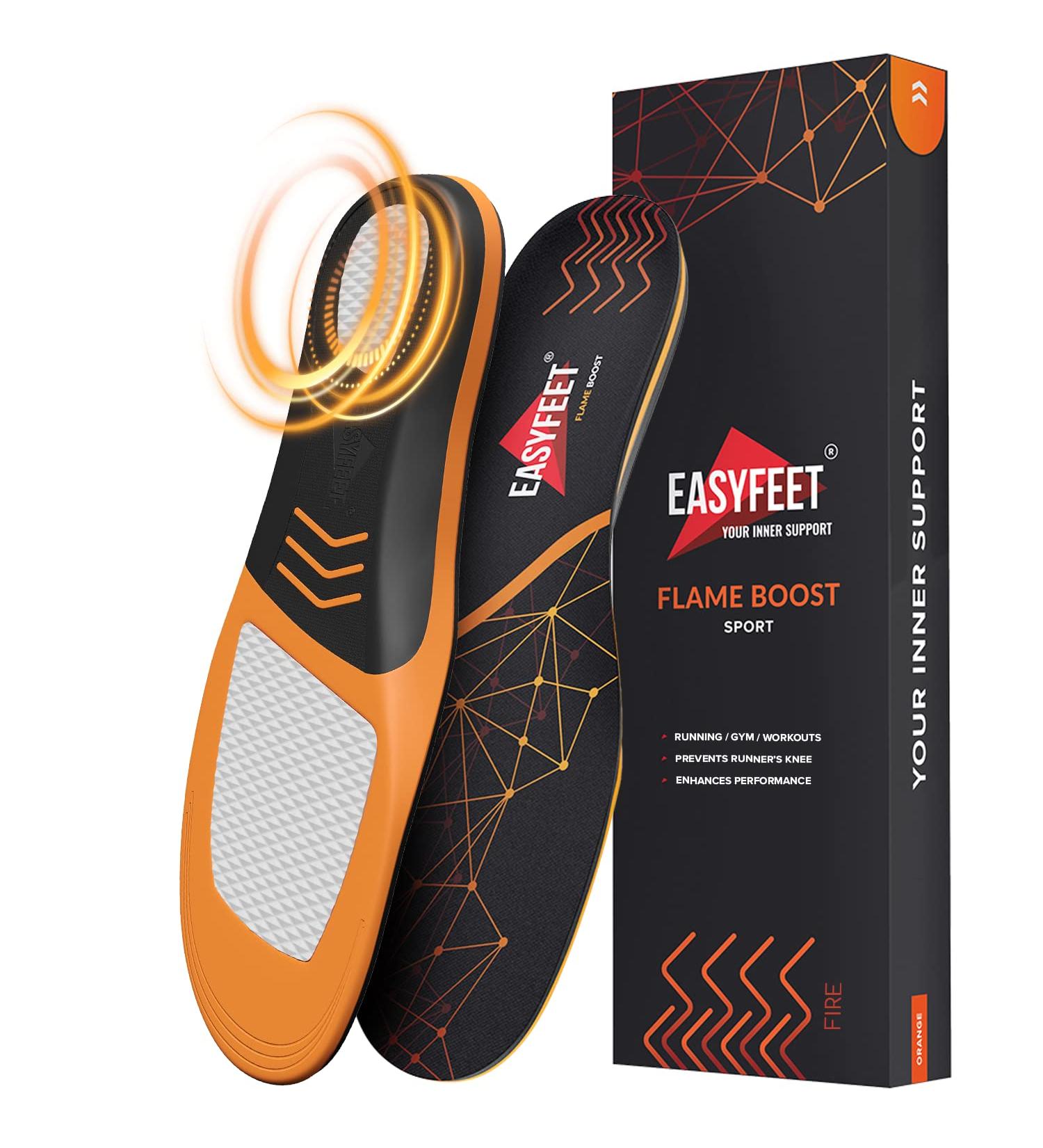 NEW 2024 Sport Shoe Inserts for Men & Women | Shock Absorbing Orthopedic Insoles for Running Training & Active Sports - Size L (Men 11-12.5/Women 12-13.5) - Buy Online on GoSupps.com