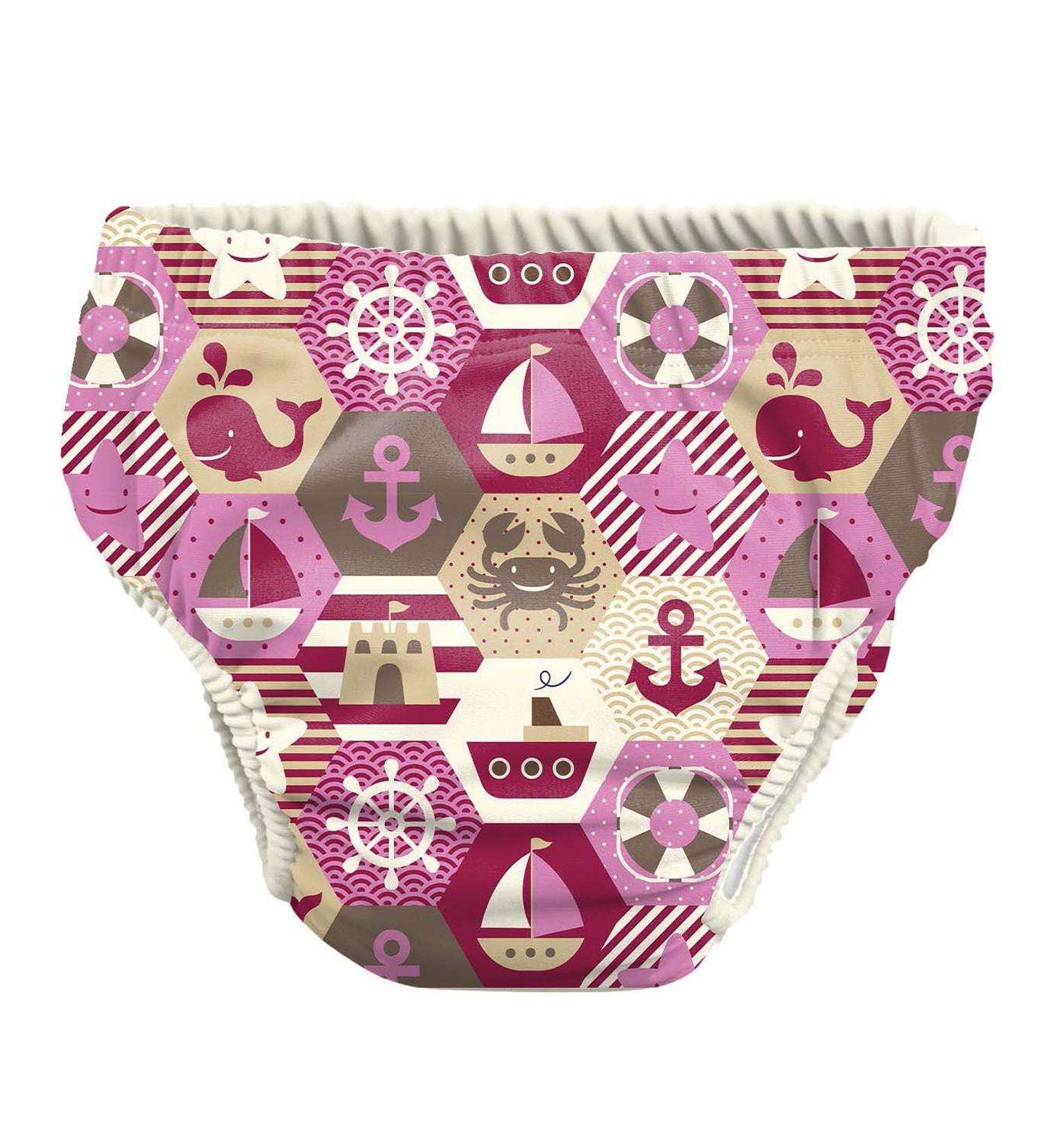 PSS!- Baby swimming pants - Model Sailor Girl - For babies from 3 to 8 kg - S - Unisex - Multi -colored design - absorbent and reusable - waterproof and convenient - 1 piece of Sailor Girl S