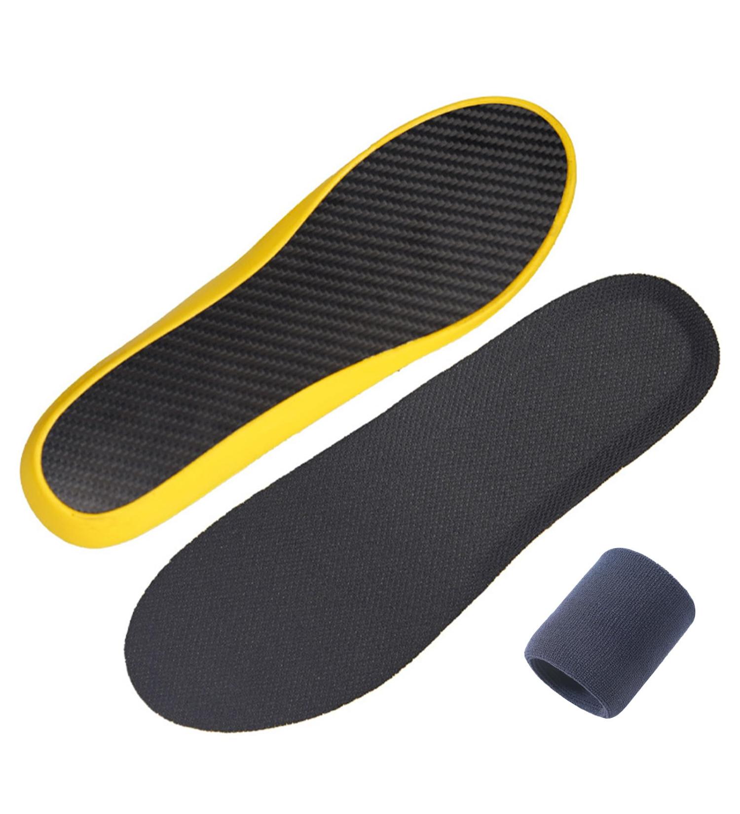Buy Carbon Fiber Insoles for Men & Women | Rigid Shoe Inserts & Foot Plates - Size 9M & 10W - International Shipping Available - Buy Online on GoSupps.com