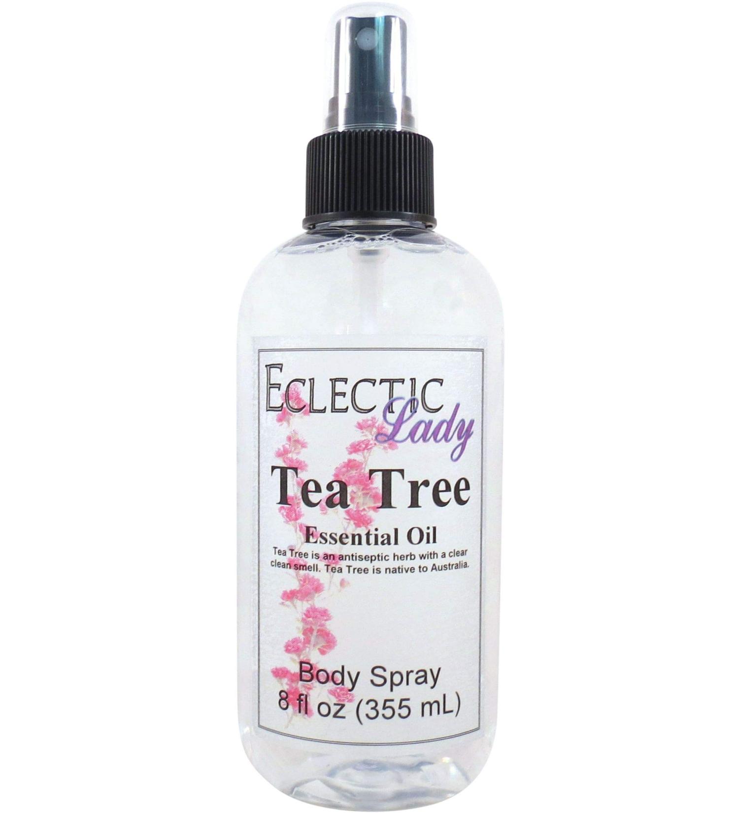 Tea Tree Essential Oil Body Spray 8 ounces Body Mist for Women with Clean Light & Gentle Fragrance Long Lasting Perfume with Comforting Scent for Men & Women Cologne with Soft Subtle Aroma For 8 Fluid Ounces - Buy Online on GoSupps.com