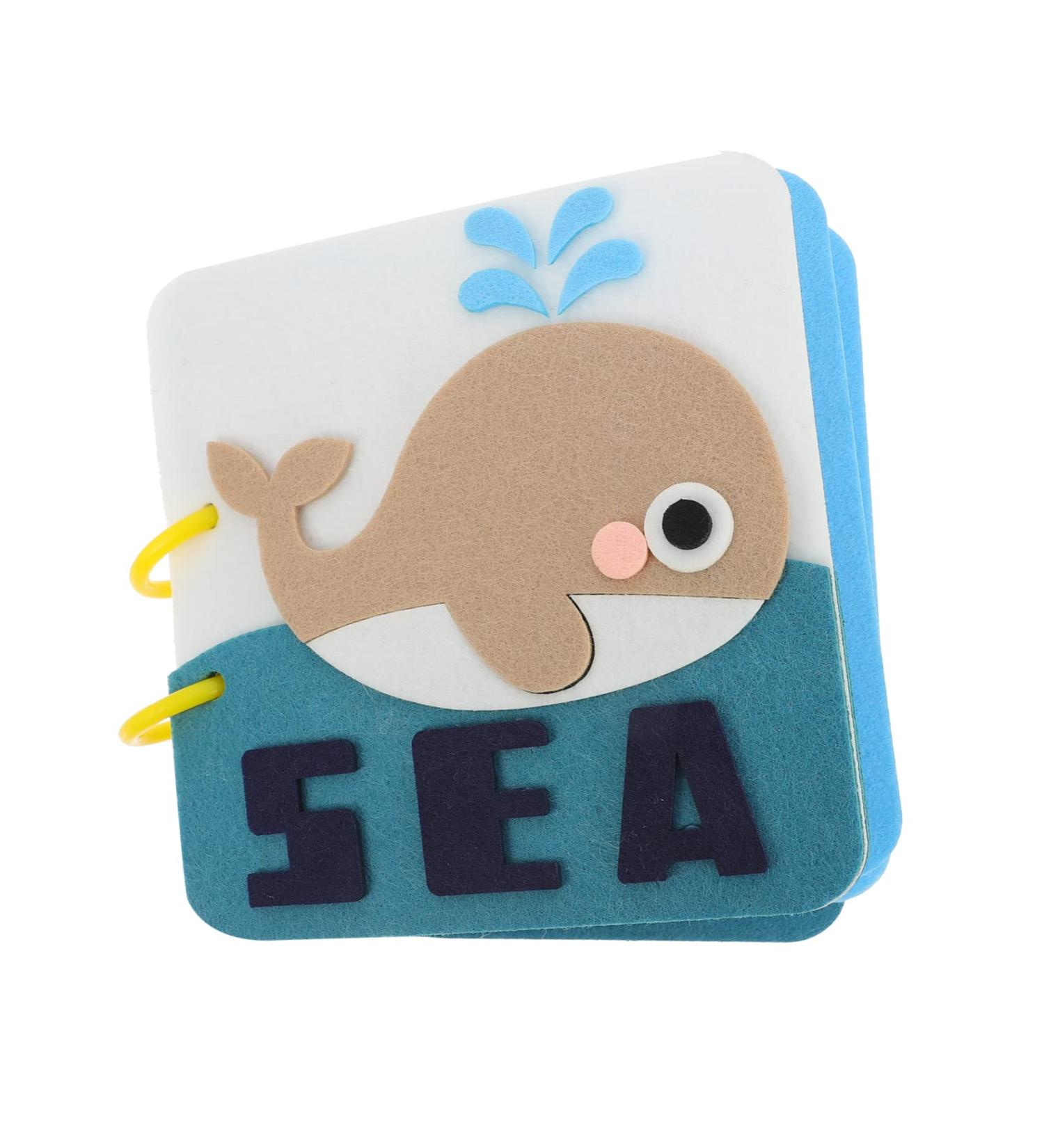 Toyvian Kids Drawing Book Cloth Book - Children's Picture & Activity Book for Toddlers - Baby Animal & Ocean Felt Soft Book - Buy Online on GoSupps.com