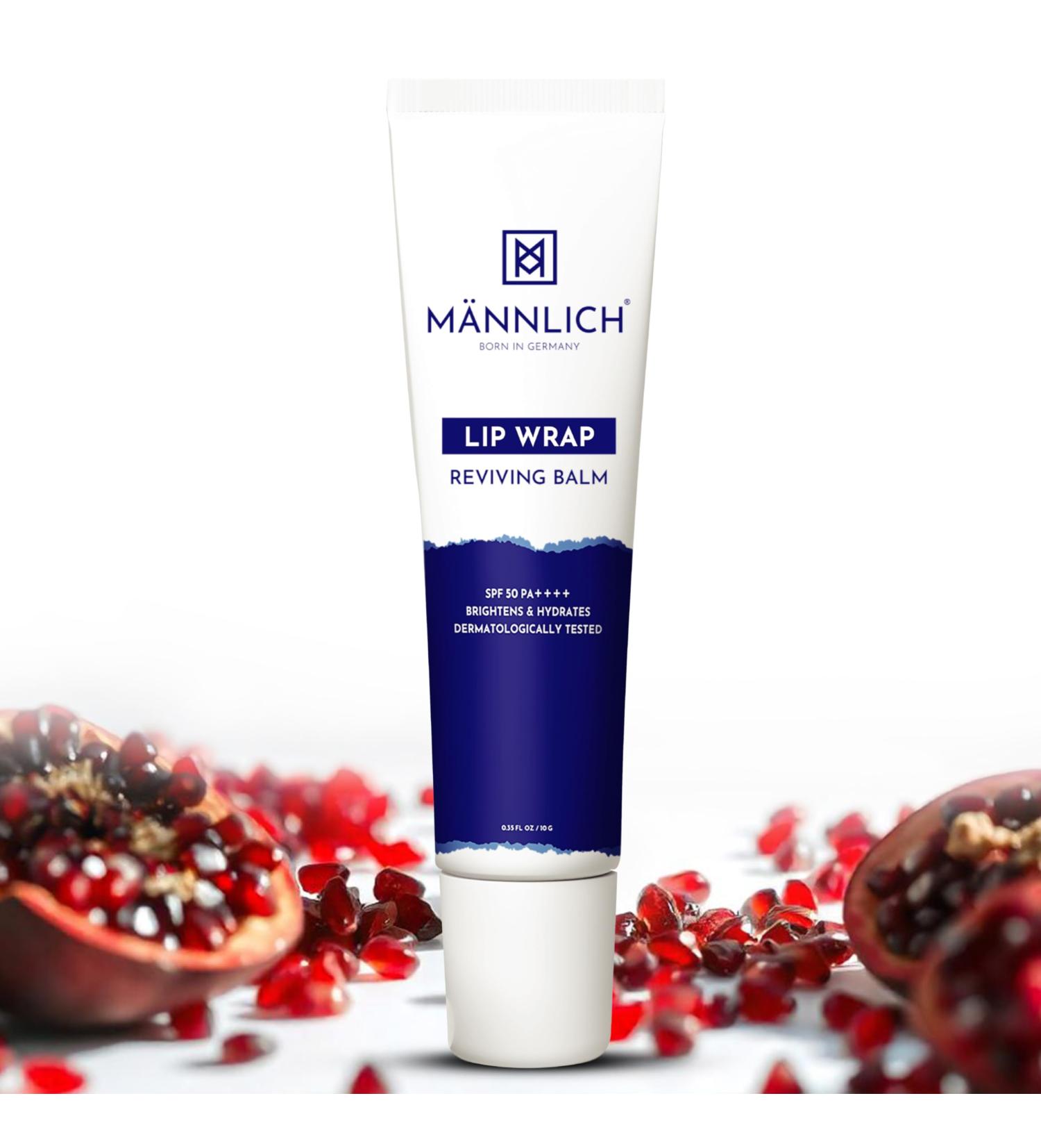 Mannlich Lip Balm For Men Lip Care With Spf 50 Pa++++ Protection - Lip Lightening For Dry & Chapped Lips - Moisturizes Long-Lasting Hydration With 2% Kojic Acid 10 g (Pack of 1) Off White - Buy Online on GoSupps.com