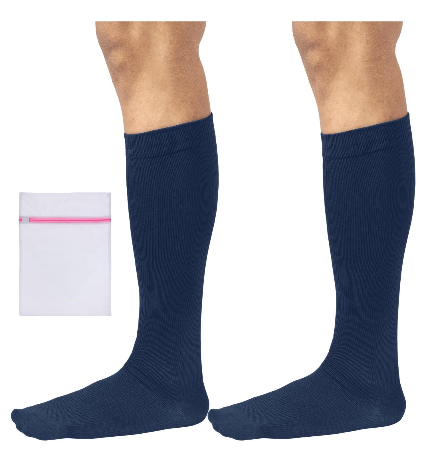 360 RELIEF - Flight Compression Socks Supports | Blood Circulation Travel Work 4XL 2Pairs-Blue - Buy Online on GoSupps.com
