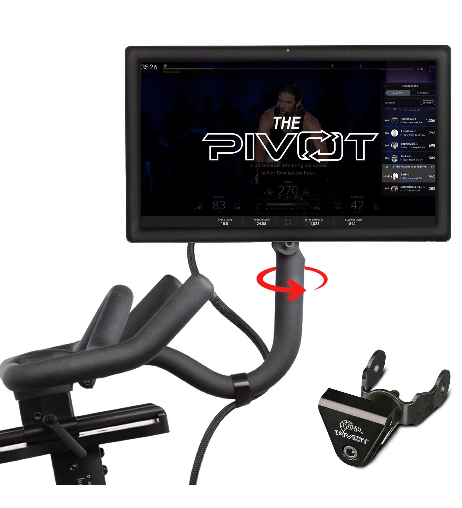 Peloton Bike Pivot Mount - 360 Movement Monitor Adjuster | Made in USA | Easy Screen Rotation | Peloton Accessories - Buy Online on GoSupps.com