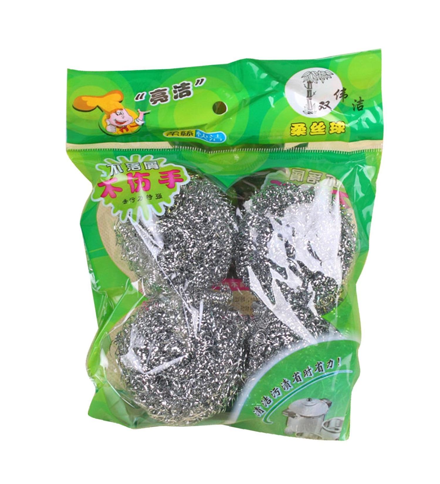 Kumprohu Steel Wire Cleaning Ball | Dish Washing Scrubbers Dish Washing Scrubbers Multipurpose Steel Wire Ball Steel Cleaning Ball for Kitchen - Buy Online on GoSupps.com