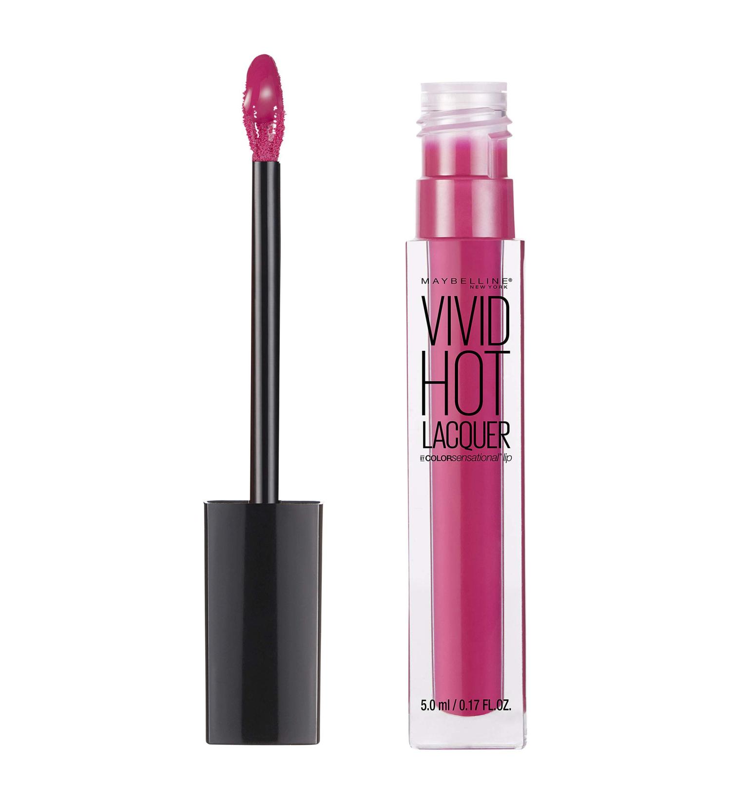 Maybelline Color Sensational Vivid Hot Lacquer Lip Gloss - Sassy 0.17 fl. oz. - Pack of 1 - Buy Online on GoSupps.com