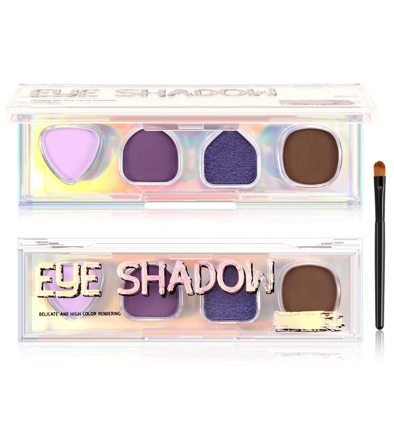 Boobeen Smoky Eyeshadow Palette - 4 Highly Pigmented Matte & Shimmer Shades | Bold Neutral Makeup for Halloween | International Shipping Available - Buy Online on GoSupps.com