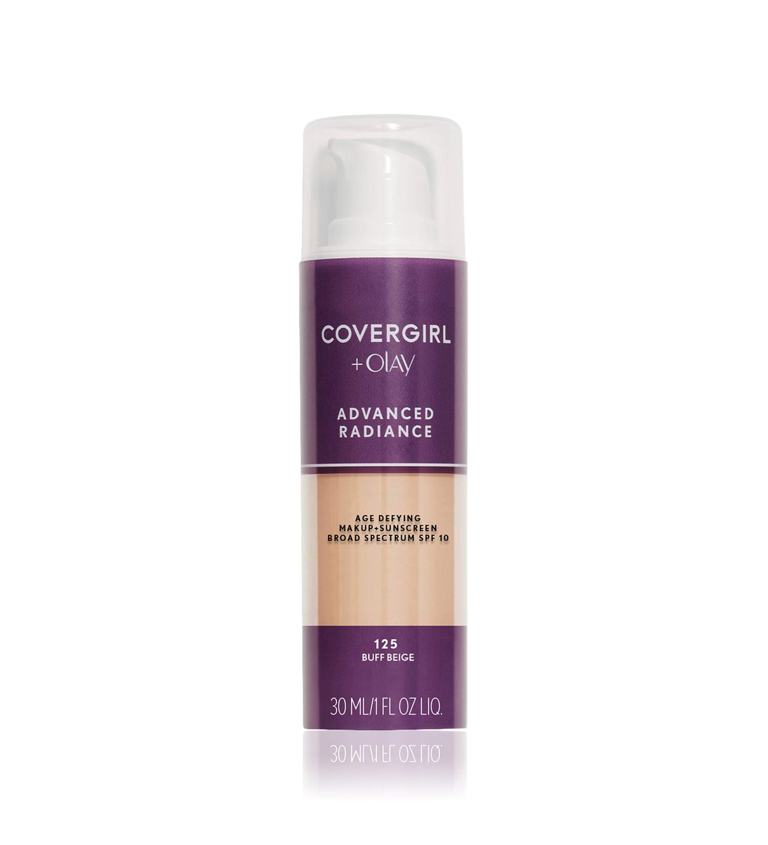 Covergirl Olay Advanced Radiance Age-Defying Makeup SPF 10 - 125 Buff Beige (1 fl oz) - Buy Online on GoSupps.com