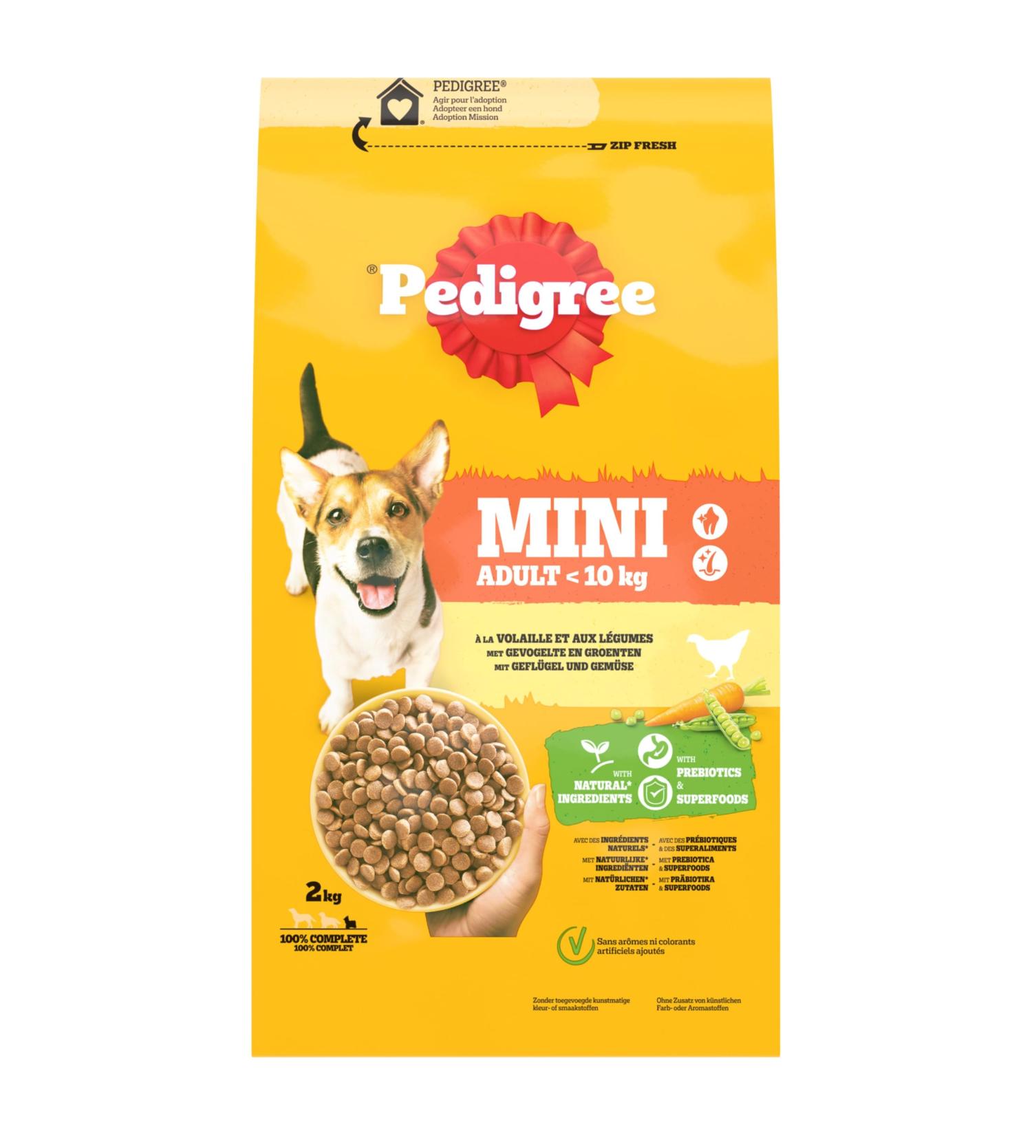 PEDIGREE Mini Poultry Croquettes Small Adult Dog 6 x 2kg - Buy Online on GoSupps.com