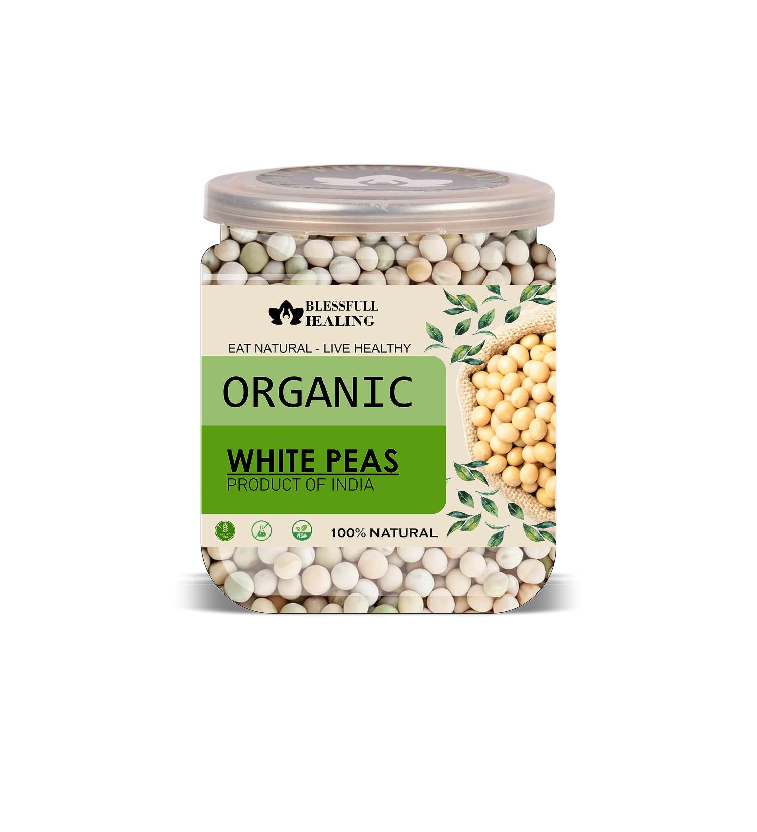 Blessfull Healing Organice White PEAS 1 lb (453 Gram) - Buy Online on GoSupps.com