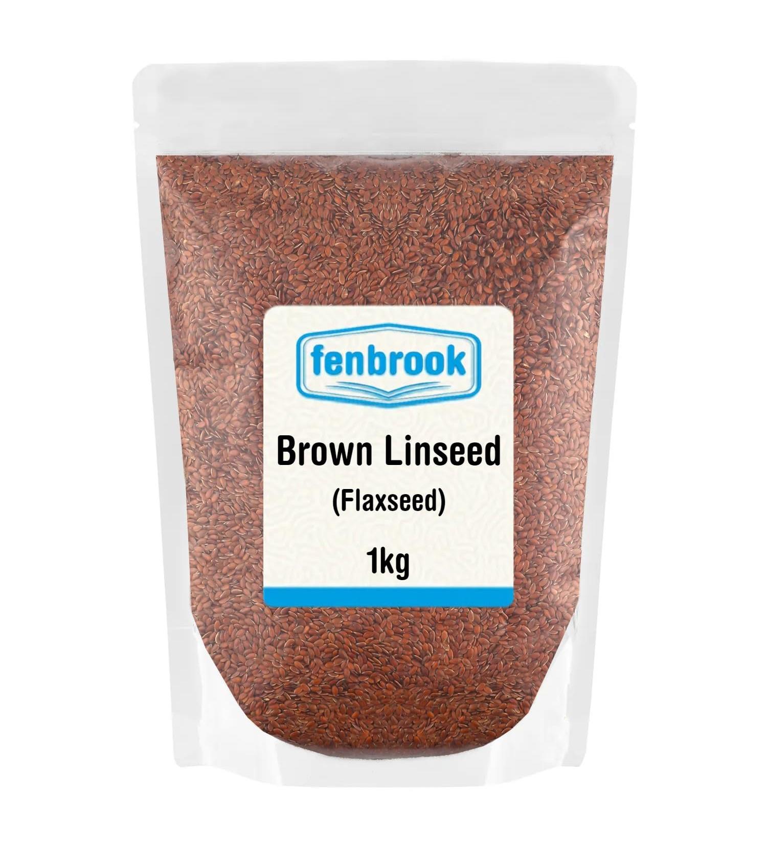 Brown Linseed (Flax Seeds) 1kg by Fenbrook