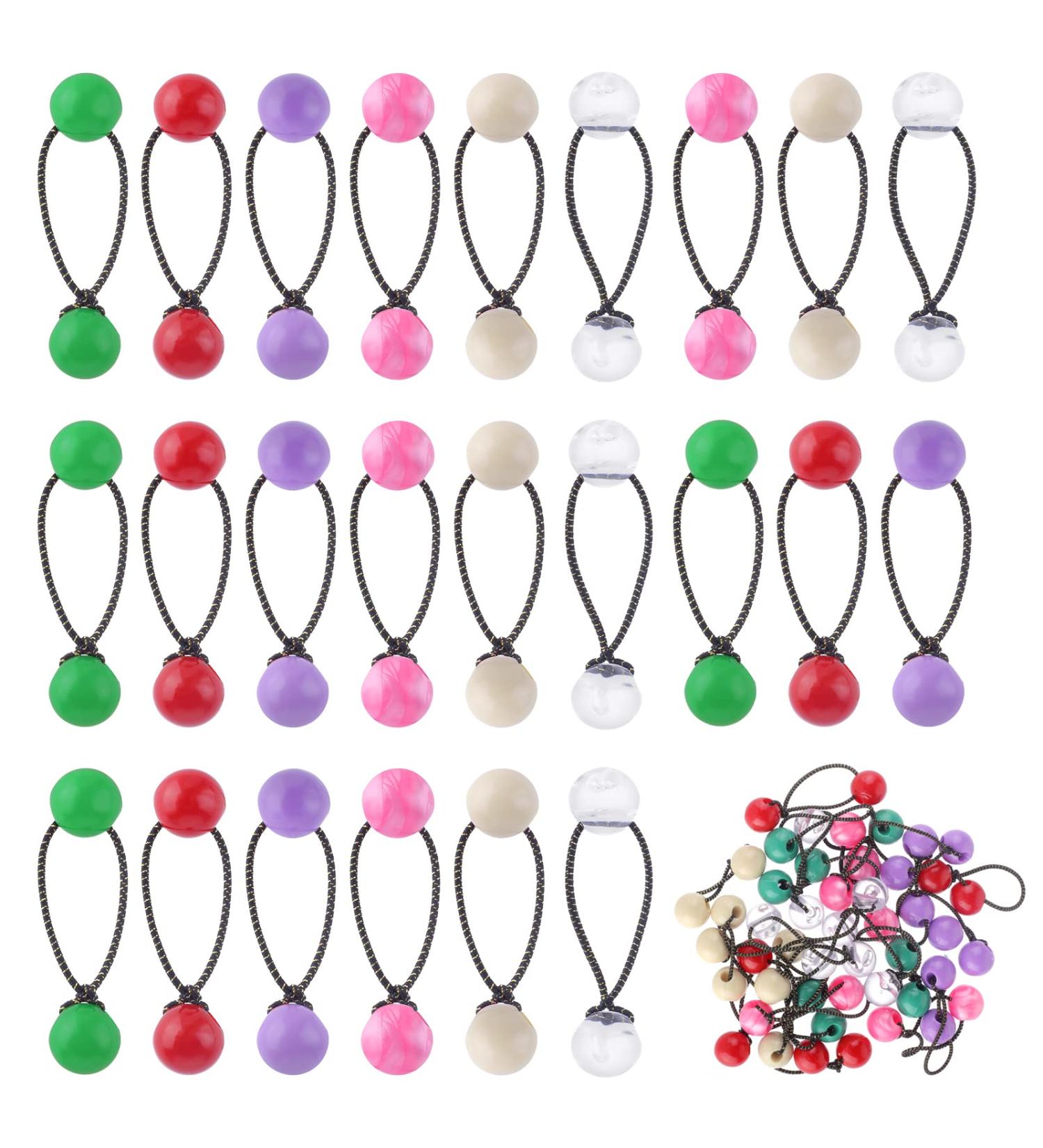 24 Pieces Ball Hair Ties Hair Balls for Girls Hair 20mm Large Elastic Hair Ties with Balls Twin Bead Bubble Hair Ties Colorful 80s 90s Hair Elastic Accessories Ball Hair Ties for Kids Girls Women - Buy Online on GoSupps.com