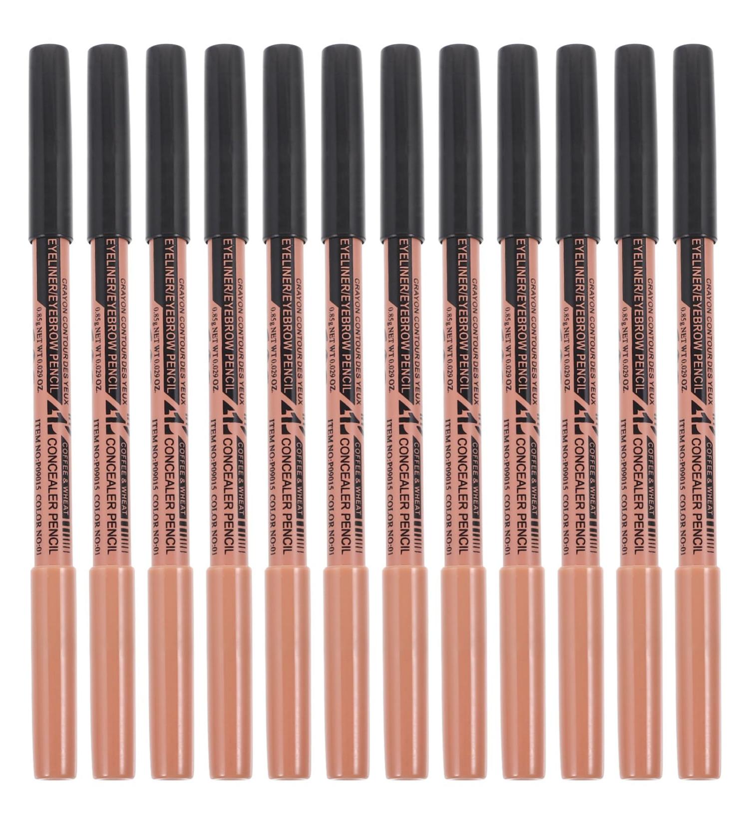POPETPOP 12pcs Eyebrow Pencils Wood Dual Ends Makeup Pencils Concealer Pencil Women Makeup Tools - Buy Online on GoSupps.com